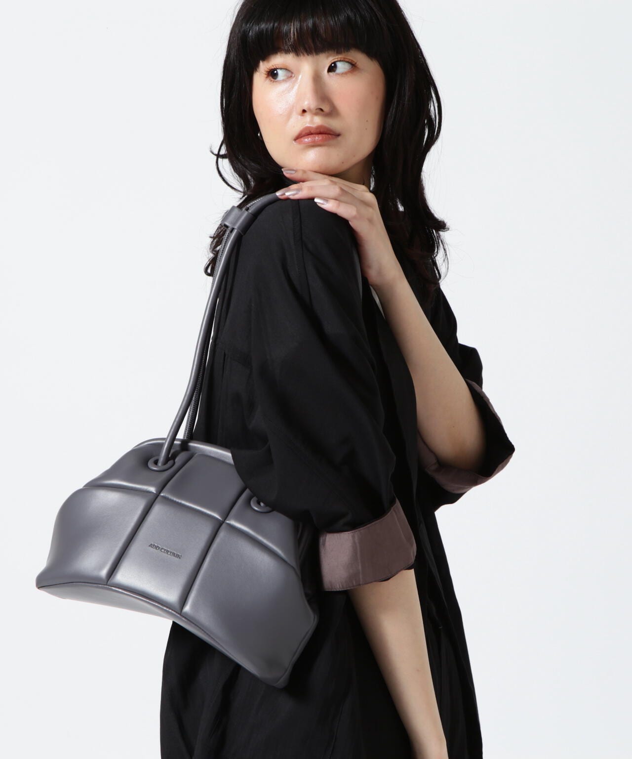 新品 ADD CULUMN アドカラム ミニPUFFハンドバッグ ベージュ ADD CULUMN(アドカラム) PUFF-CROSS BODY/ショルダーバック | B