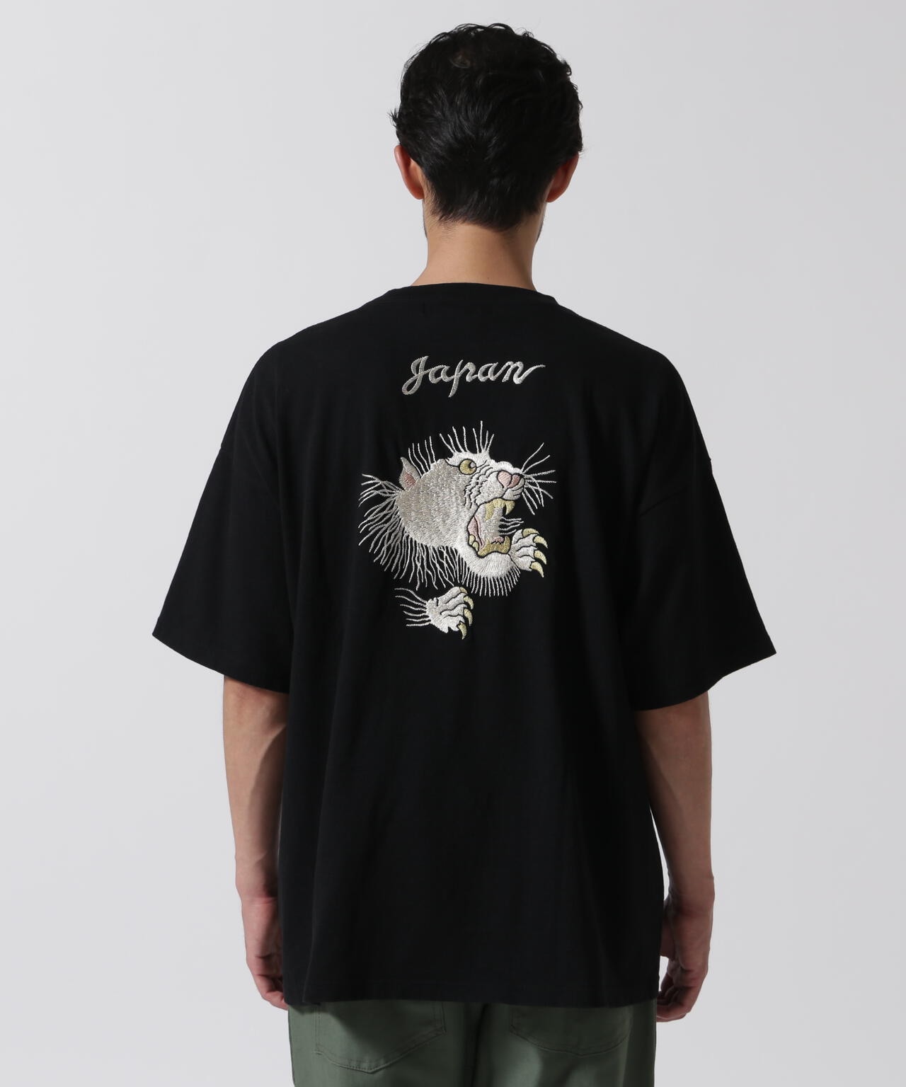 REMI RELIEF / 別注20/-天竺BIGサイズT(刺繍：tiger) | B'2nd