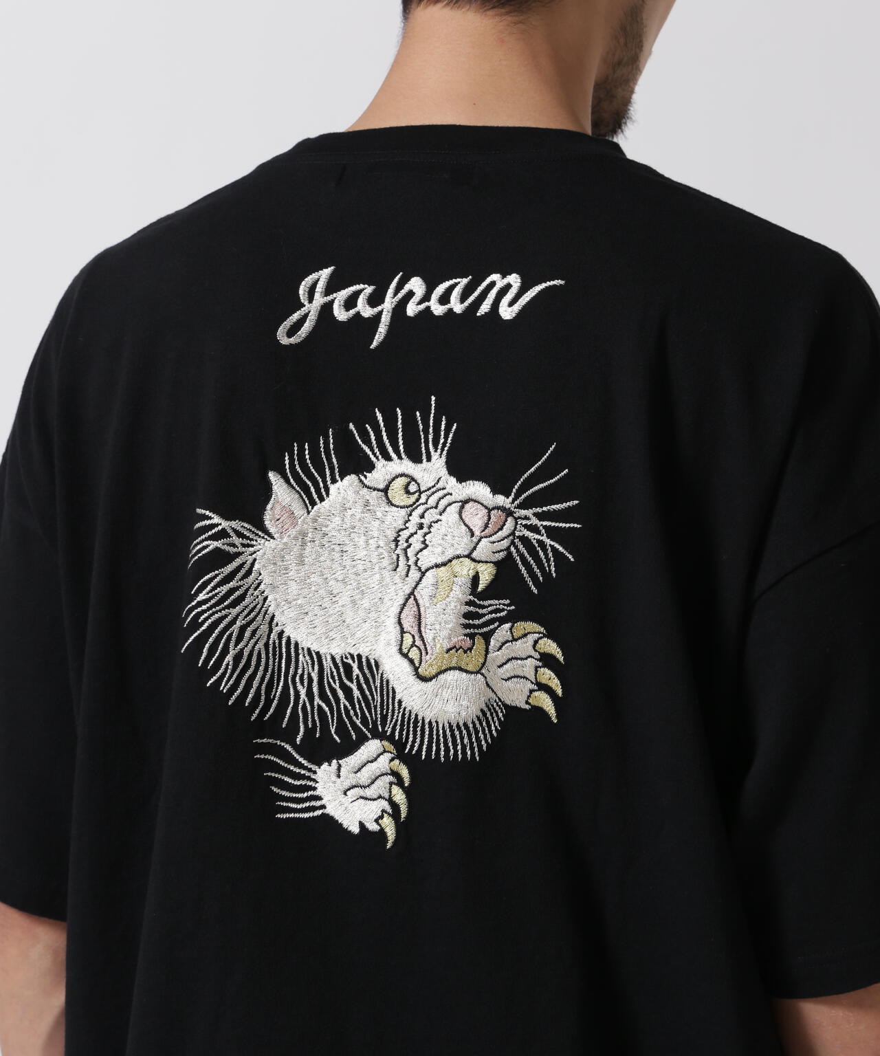 REMI RELIEF / 別注20/-天竺BIGサイズT(刺繍：tiger) | B'2nd