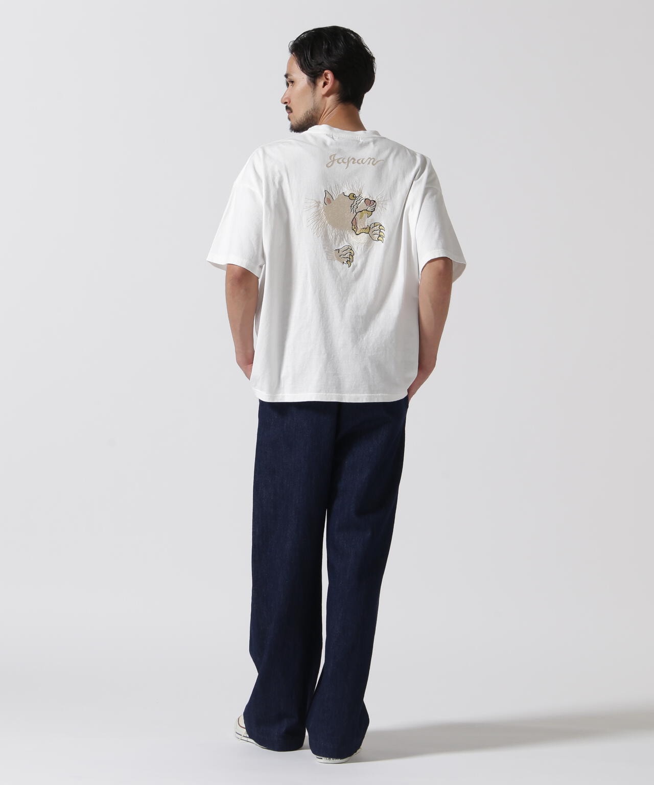 REMI RELIEF / 別注20/-天竺BIGサイズT(刺繍：tiger) | B'2nd（ビー