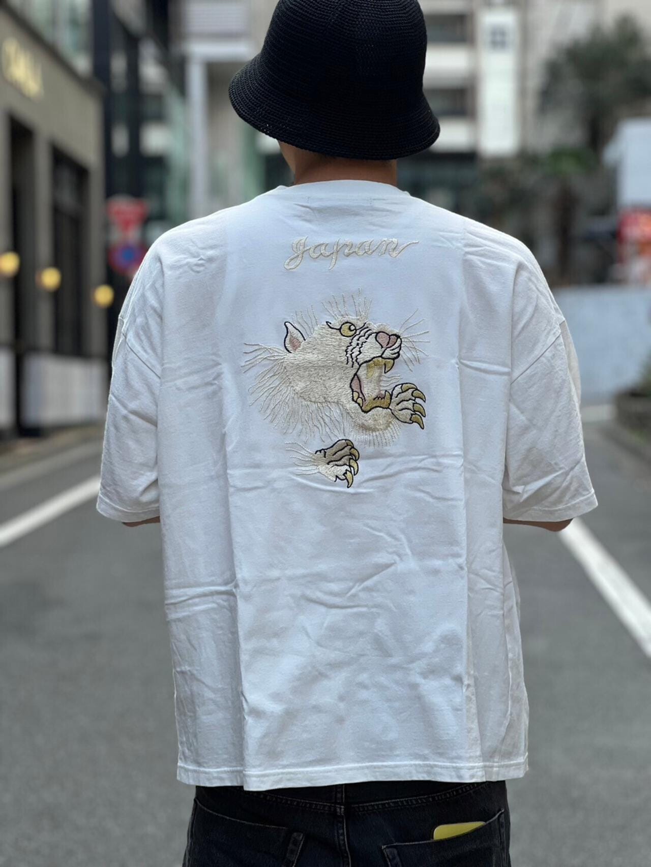 REMI RELIEF / 別注20/-天竺BIGサイズT(刺繍：tiger) | B'2nd（ビー
