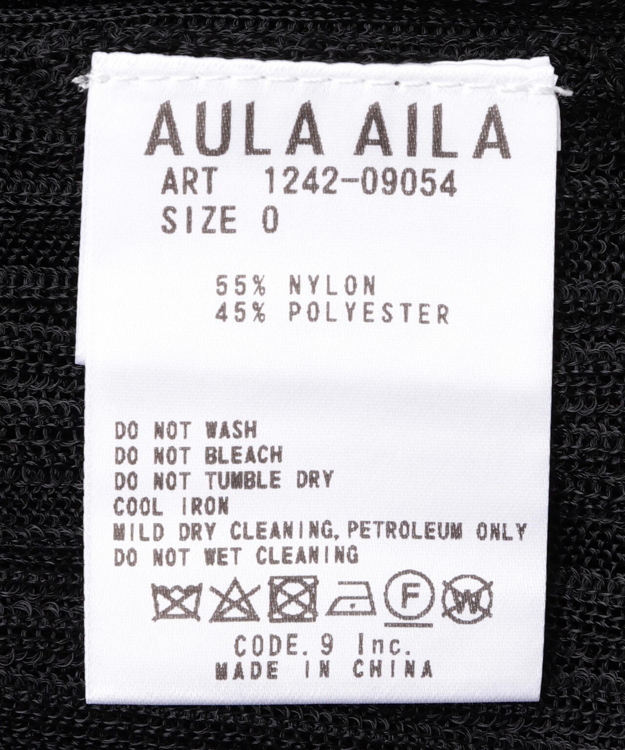 AULA AILA（アウラ アイラ）別注シアーカラースリーブニット