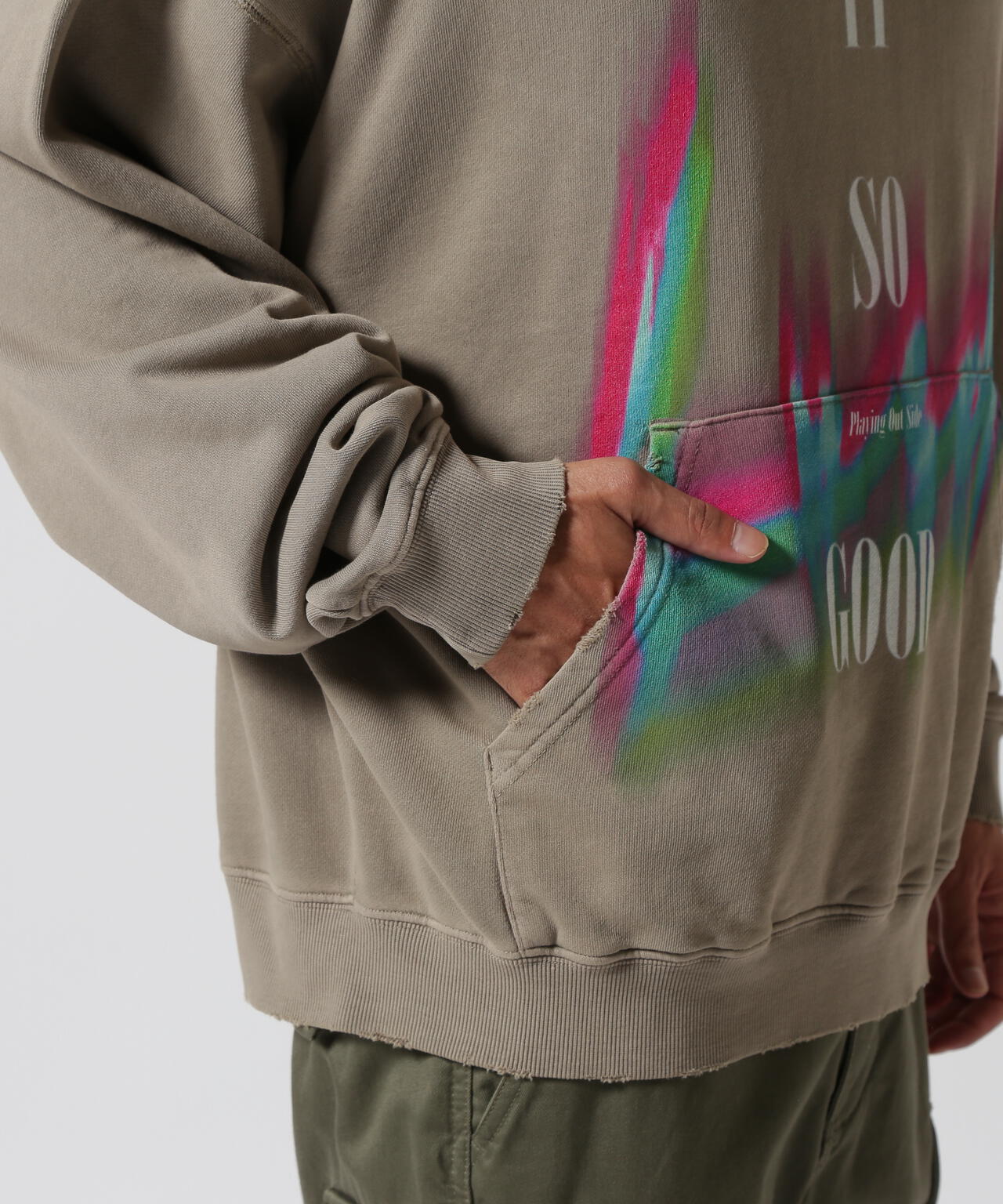 LUSOR（ルーソル）PIGMENT SWEAT HOODIE LIGHT