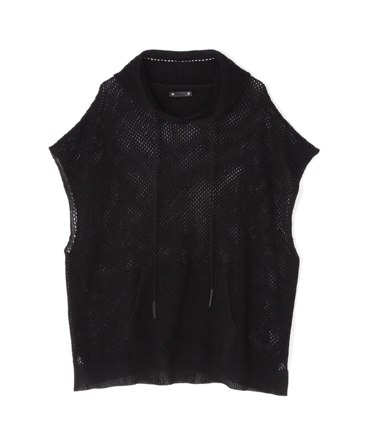 MINEDENIM（マインデニム）Heavy Mesh Knit Nosleeve Big Hoodie | B