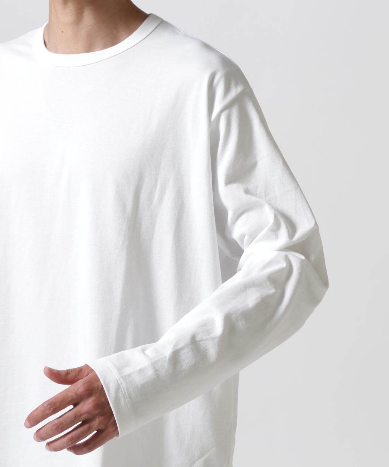 ATON (エイトン) DRY COTTON JERSEY  L/S T-SHIRT