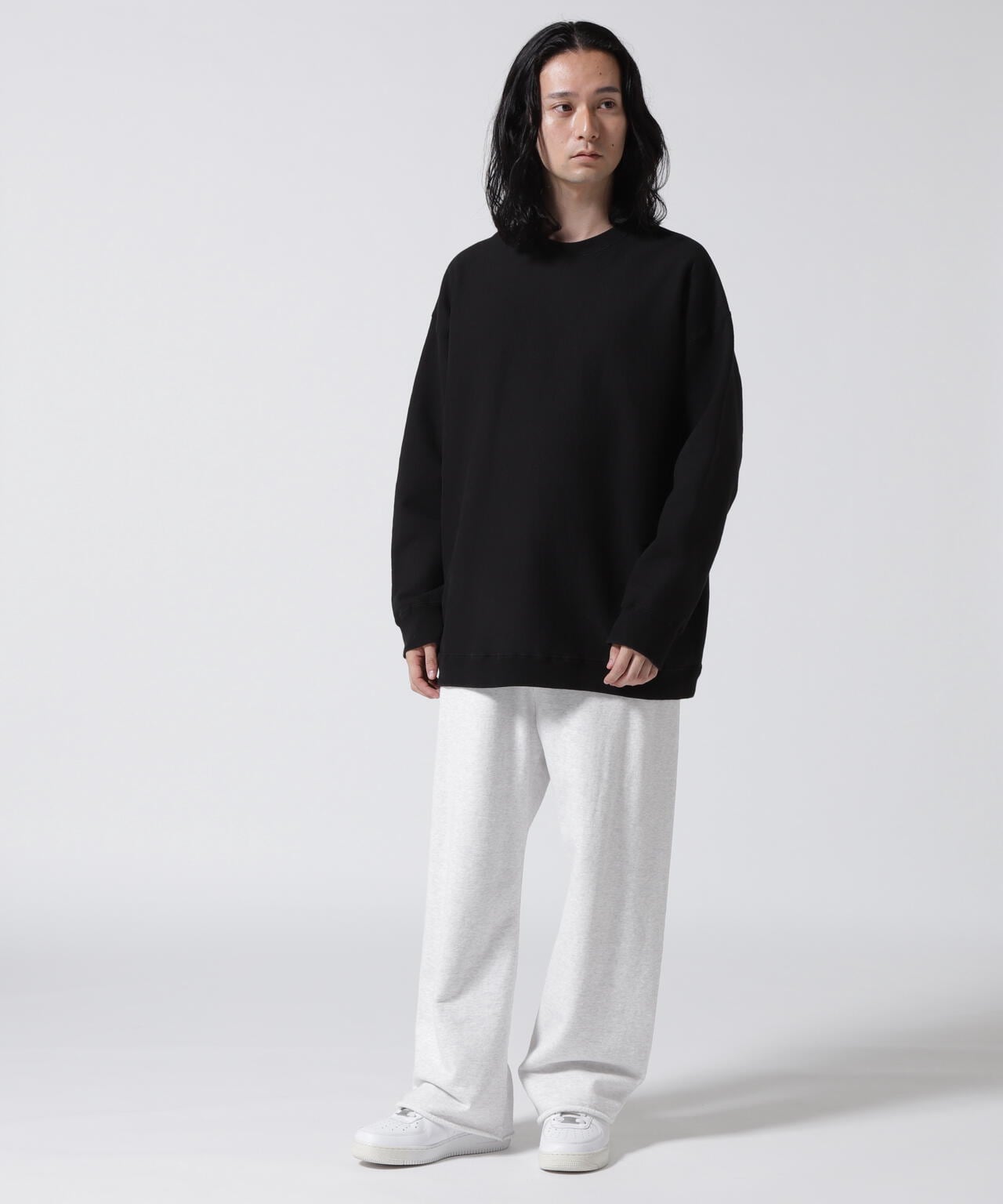 ATON (エイトン) GARMENT DYED URAKE OVERSIZED PULLOVER | B'2nd