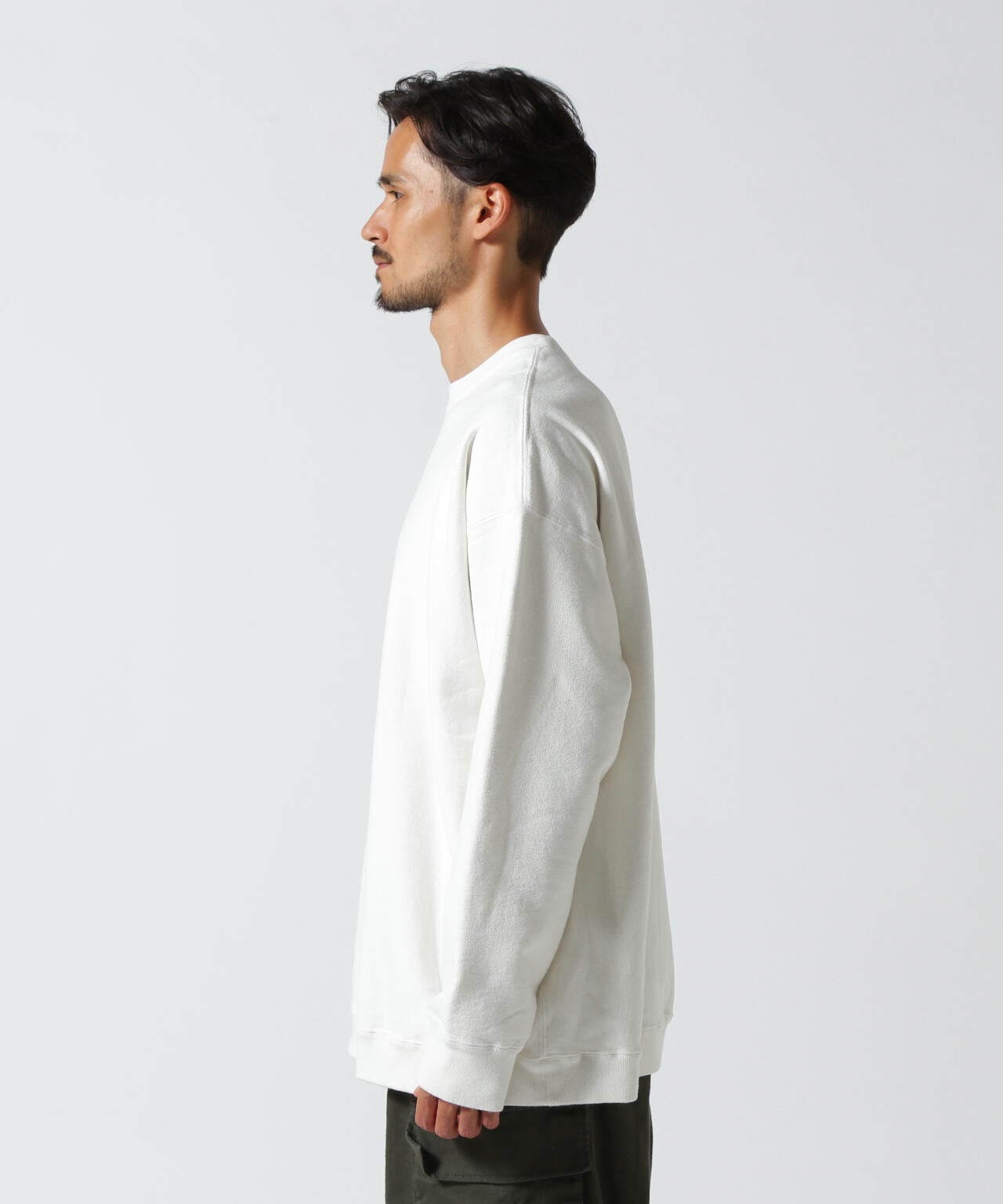 ATON (エイトン) GARMENT DYED URAKE OVERSIZED PULLOVER | B'2nd