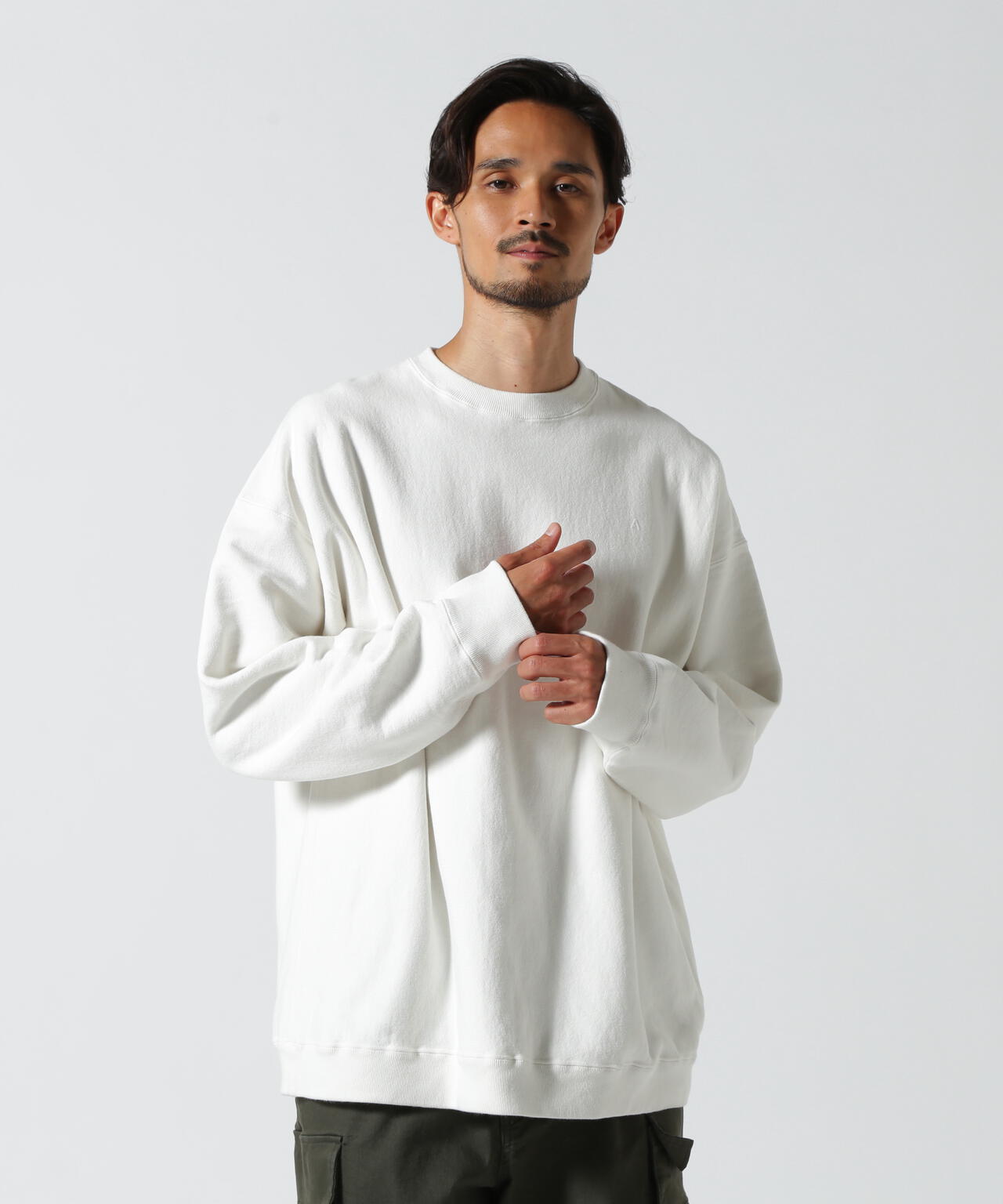 ATON (エイトン) GARMENT DYED URAKE OVERSIZED PULLOVER | B'2nd