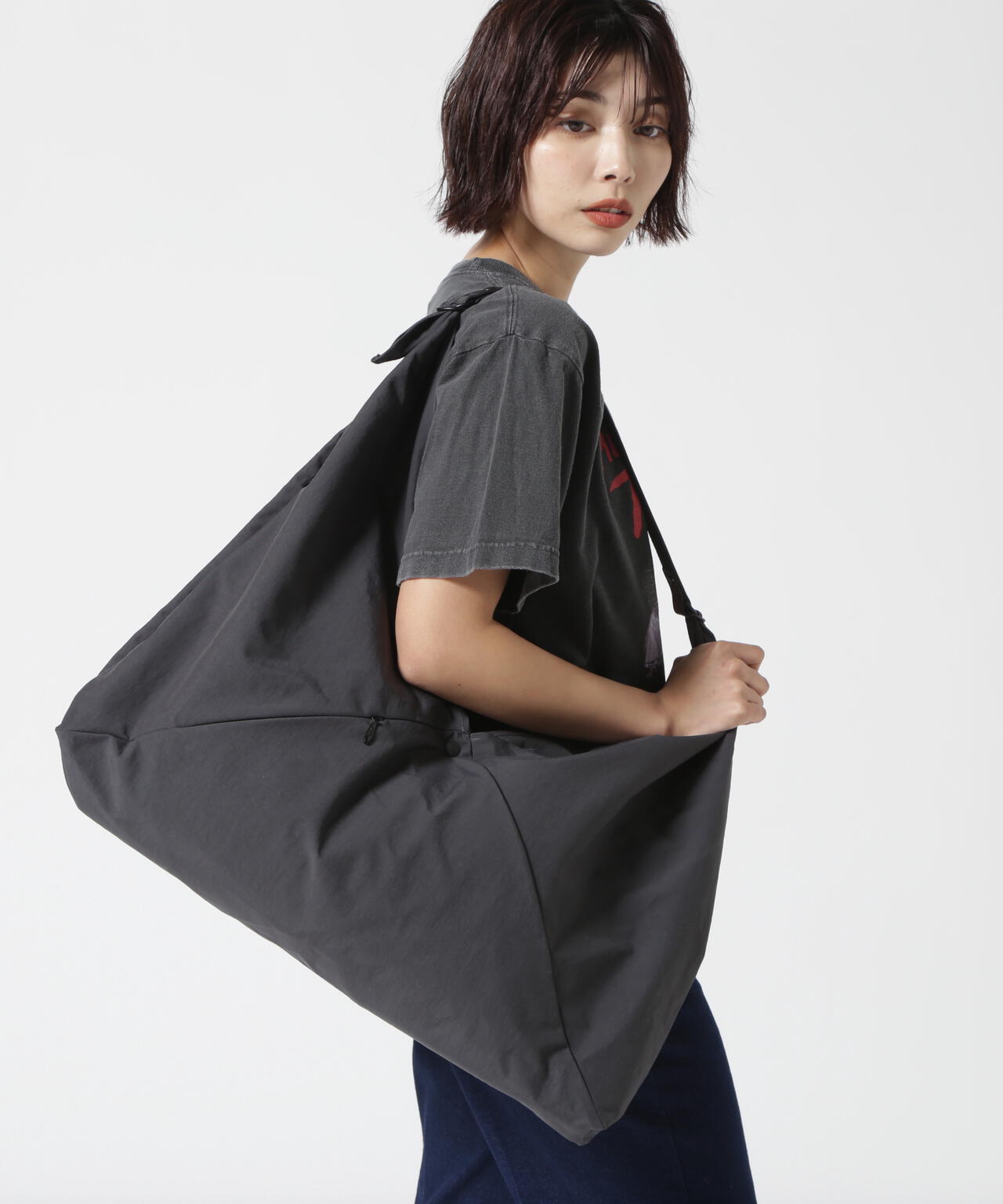 SLOW(スロウ)span nylon-wrap bag L-(586S113K) スパンナイロンバッグL