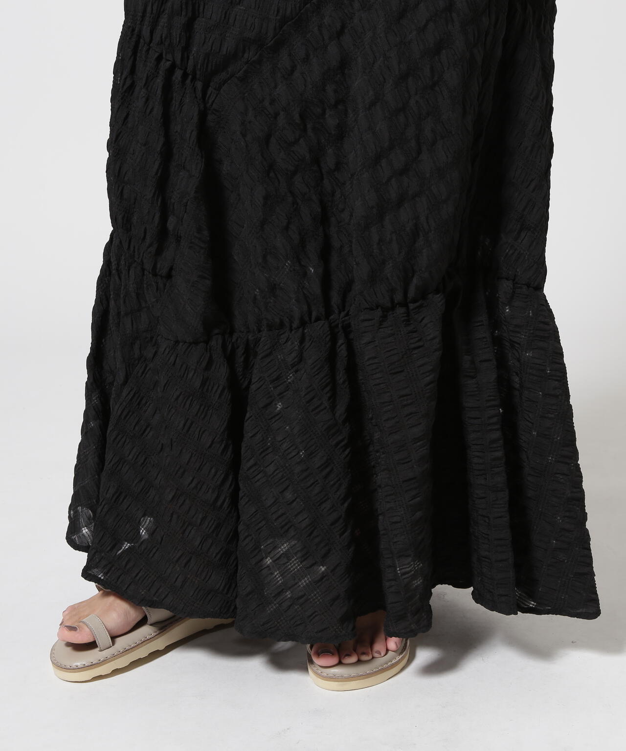 DROIT BELLO(ドロイトベロ) チェックボリュームスカート | B'2nd（ビー