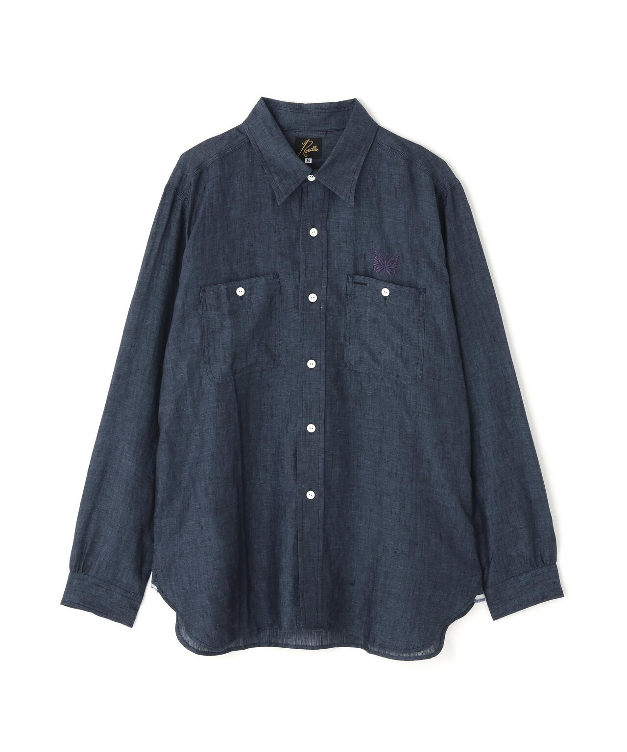 NEEDLES ニードルズ / Work Shirt - Linen Chambray /シャンブレー NEEDLES ニードルズ / Work Shirt - Linen Chambray /シャンブレー