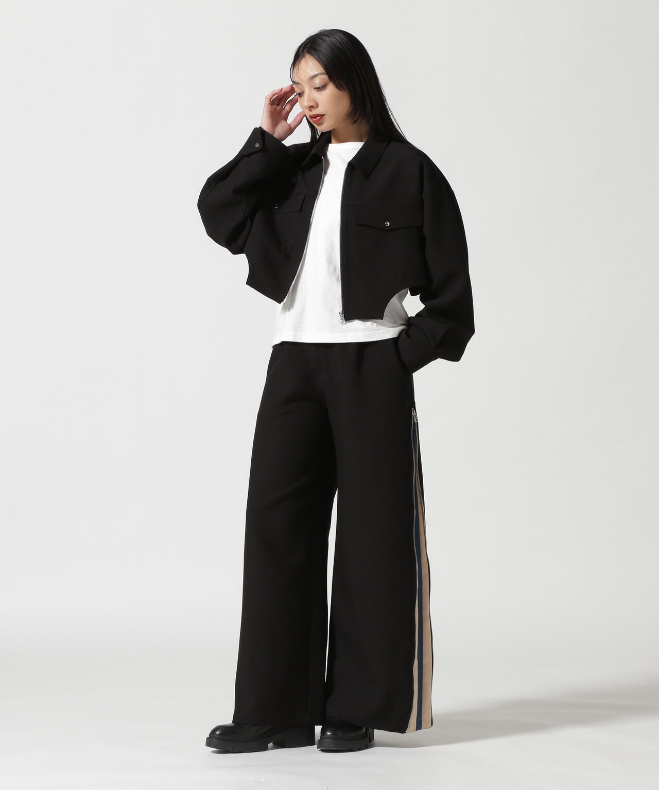 CASANE（カサネ）別注イレギュラーヘムジップシャツ | B'2nd（ビー