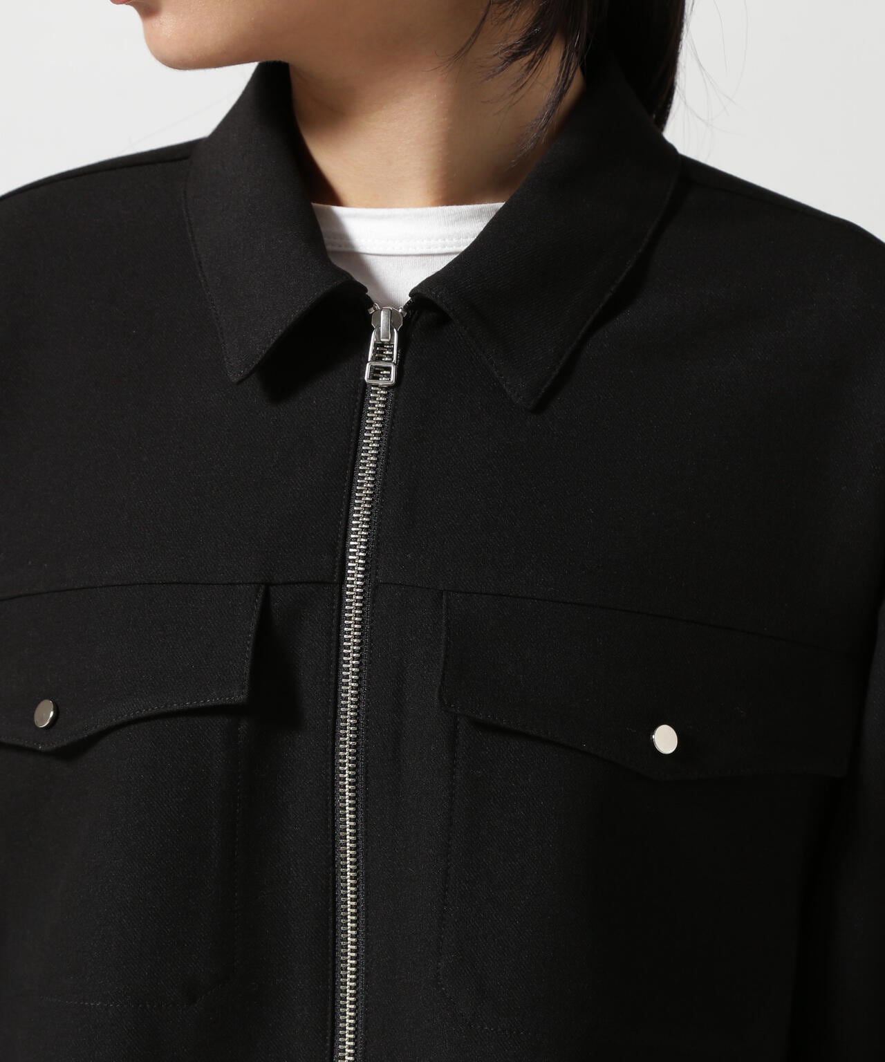 CASANE（カサネ）別注イレギュラーヘムジップシャツ | B'2nd（ビー