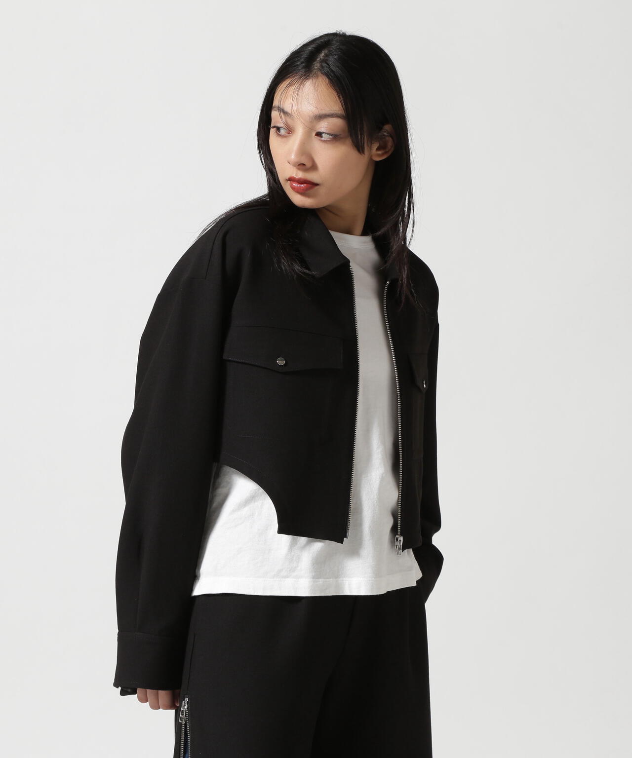 CASANE（カサネ）別注イレギュラーヘムジップシャツ | B'2nd（ビー