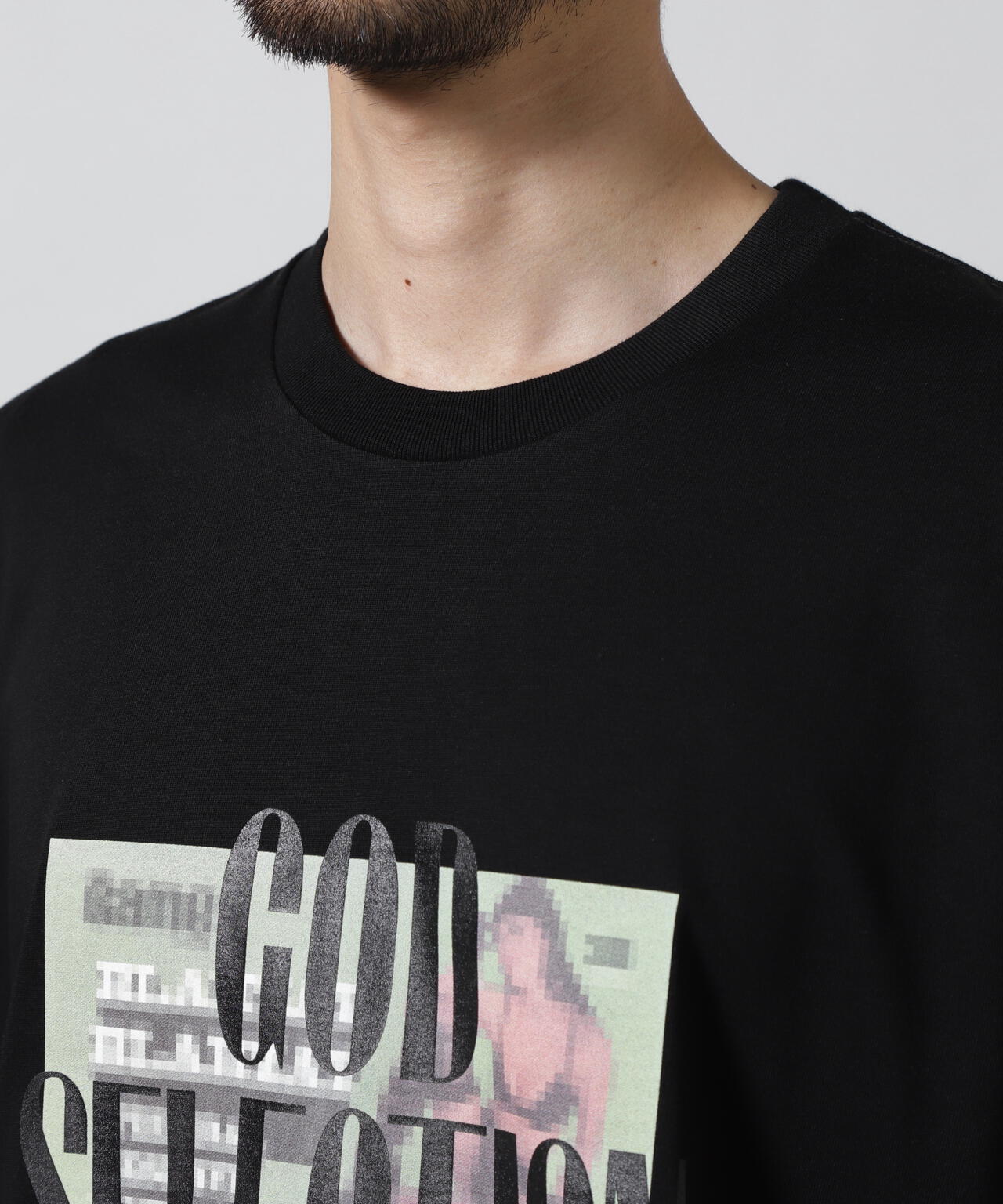 GOD SELECTION XXX / MOSAIC LONG SLEEVE T-SHIRT GX-A25-LT-09 | B