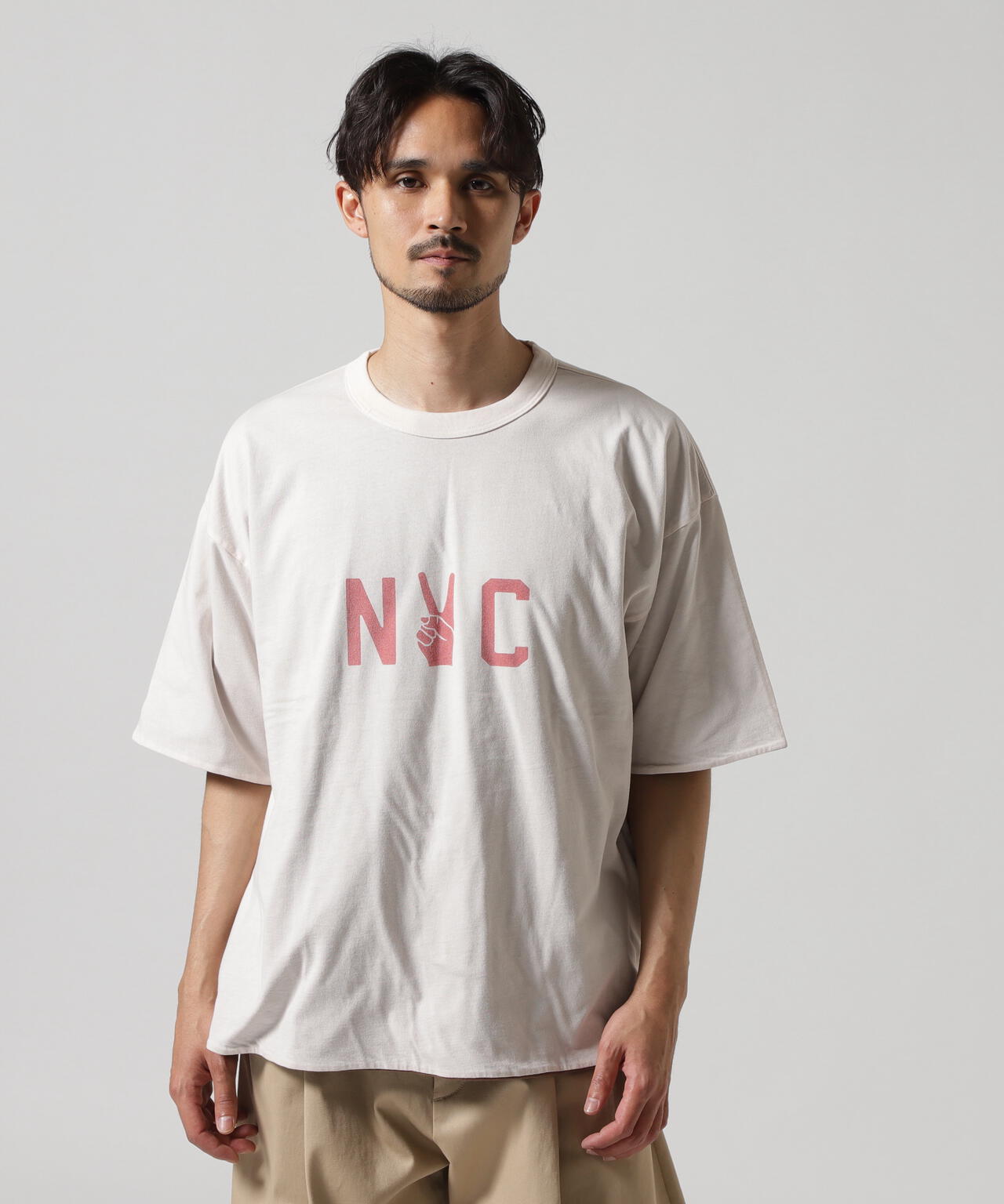 REMI RELIEF(レミレリーフ)別注40/- 天竺BIGサイズ リバーシブルT | B