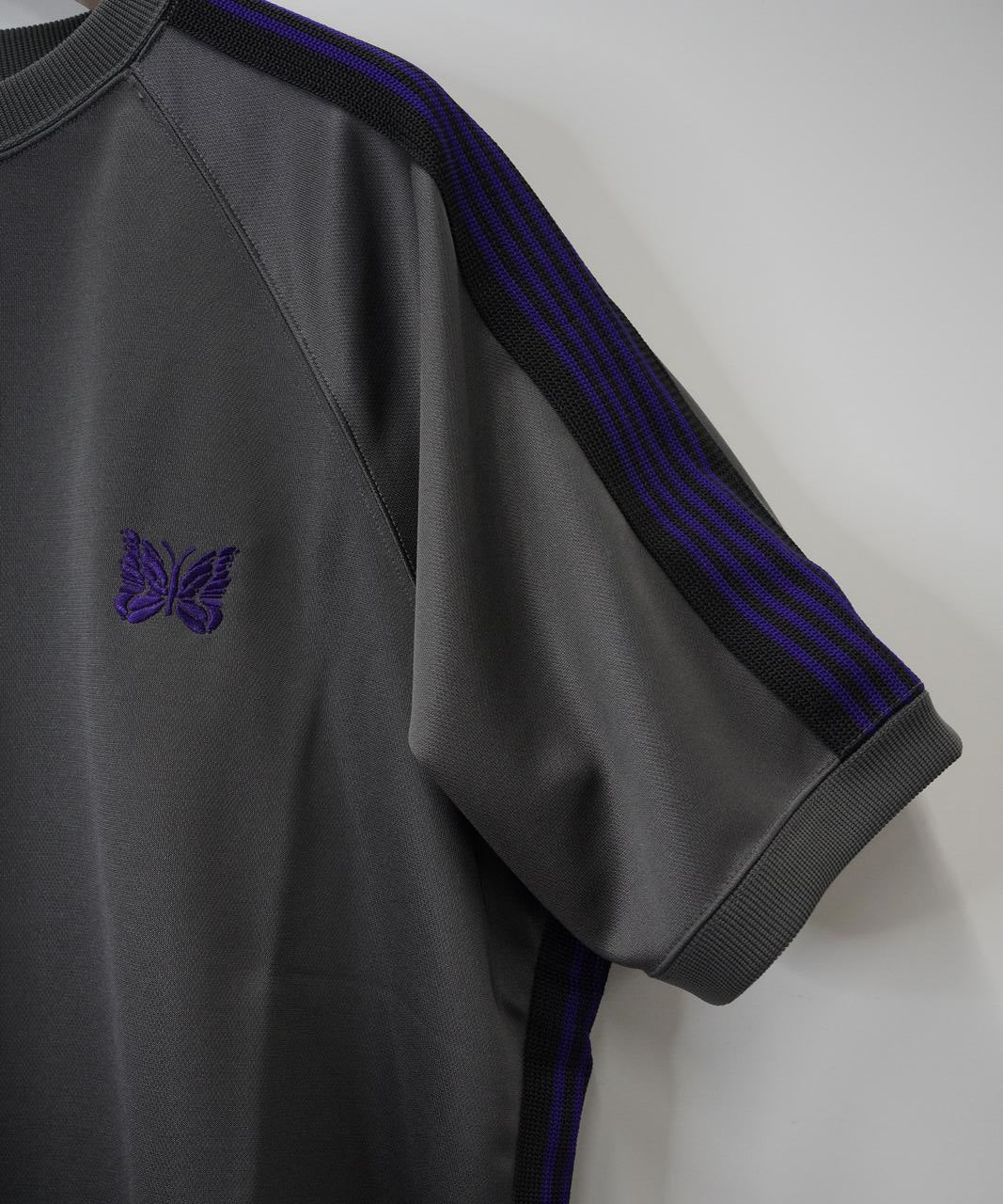 NEEDLES【B'2nd EXCLUSIVE】 S/S TRACK CREW NECK SHIRT - POLY SMOOTH