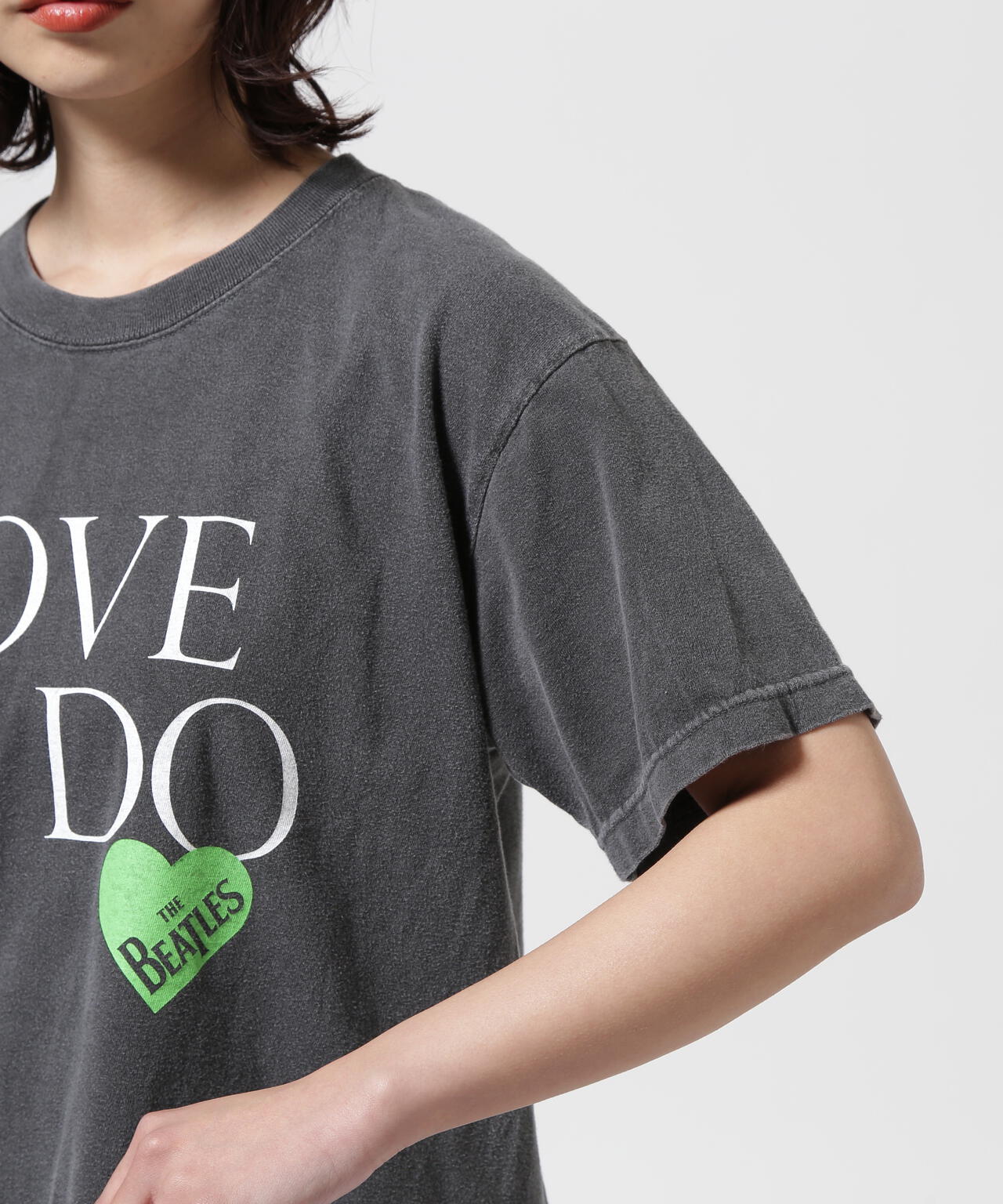 ユーズド ビートルズバンド T シャツーオフィシャルフェード GOOD ROCK SPEED (グッドロックスピード) LOVE ME DO/BEATLES/Tシャツ