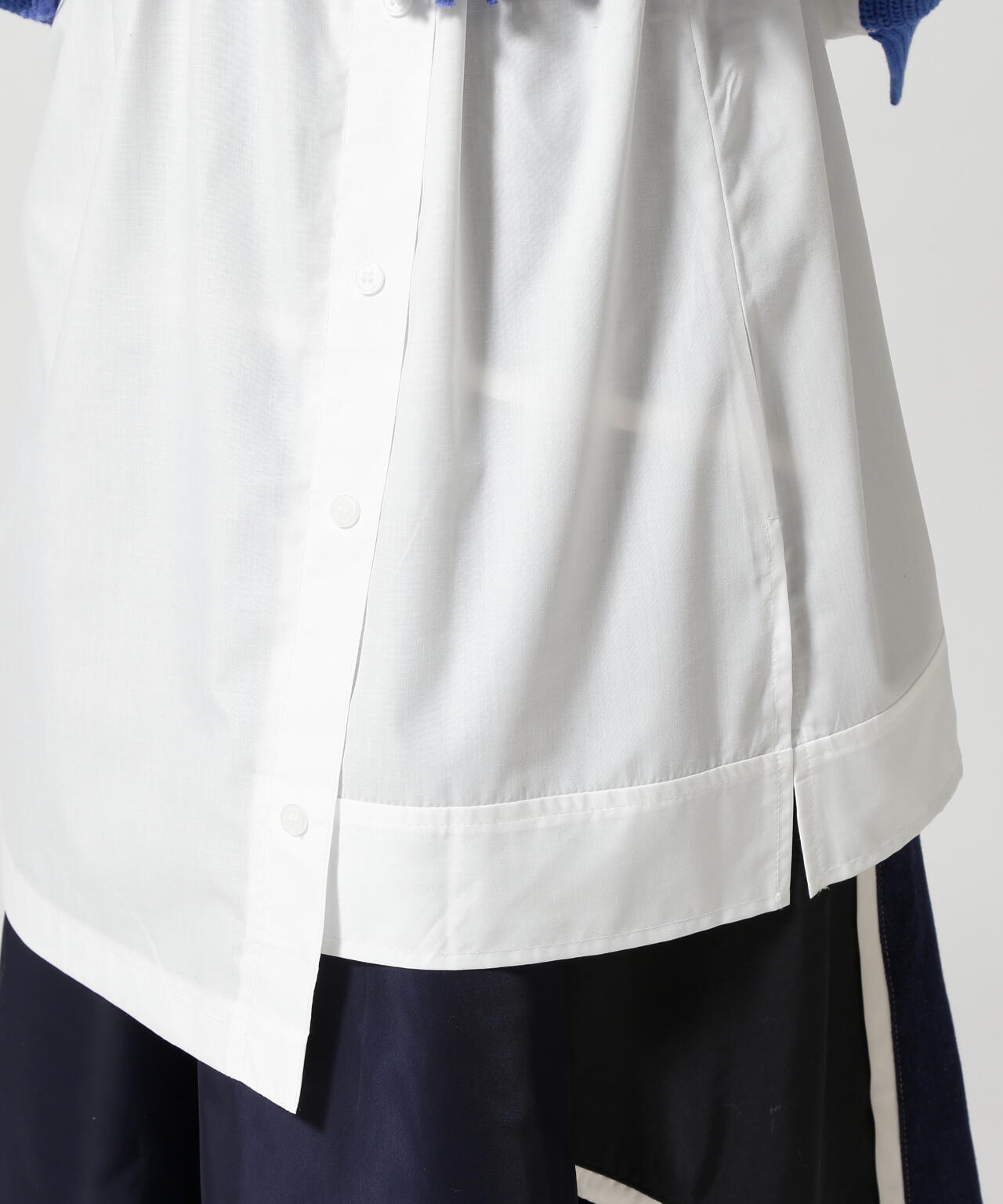 AULA AILA（アウラ アイラ）別注ニットドッキングシャツ