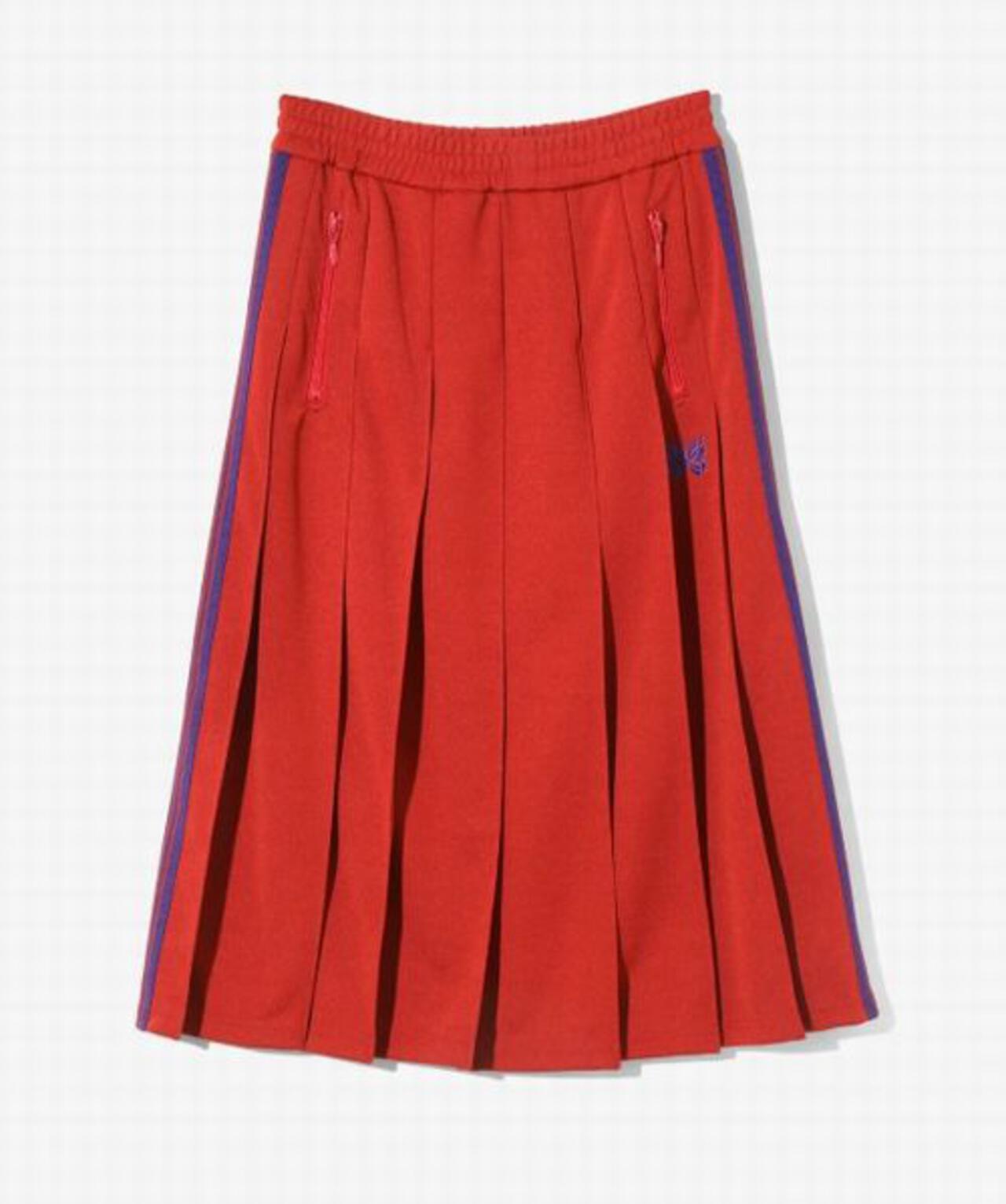 NEEDLES / ニードルズ / Pleated Track Skirt - Poly Smooth