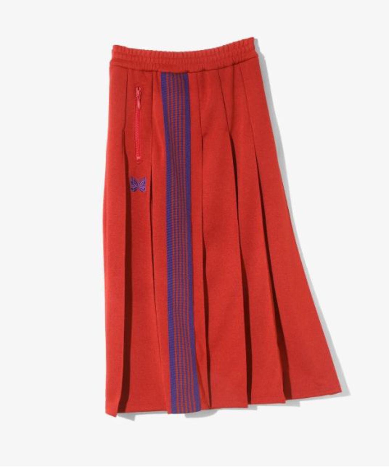 NEEDLES / ニードルズ / Pleated Track Skirt - Poly Smooth