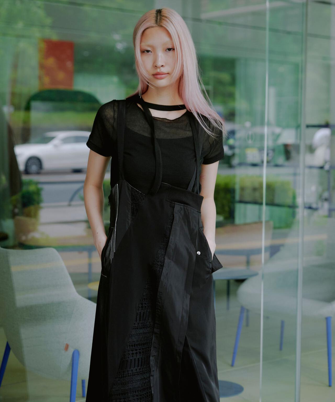 AULA AILA（アウラ アイラ）別注2WAYLACE MIX JUMPER SKIRT