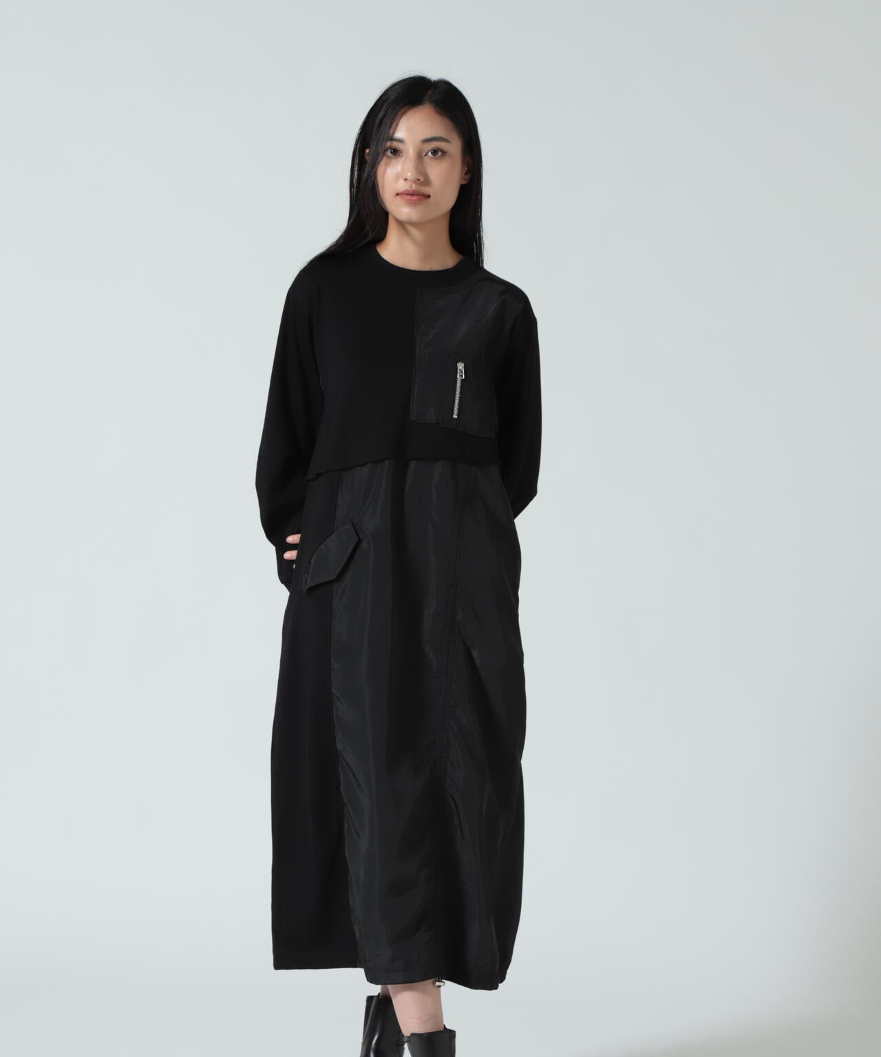 AULA AILA（アウラ アイラ）別注ミリタリーライクカットソーワンピース