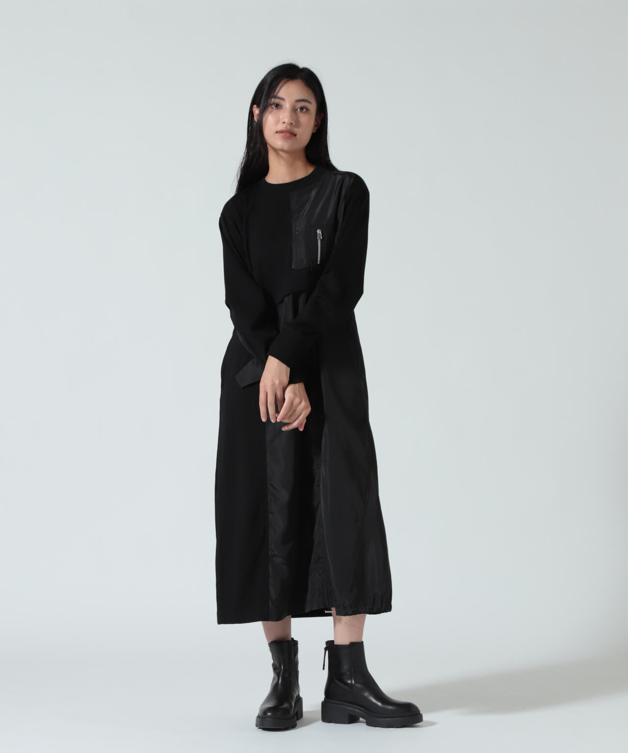 AULA AILA（アウラ アイラ）別注ミリタリーライクカットソーワンピース