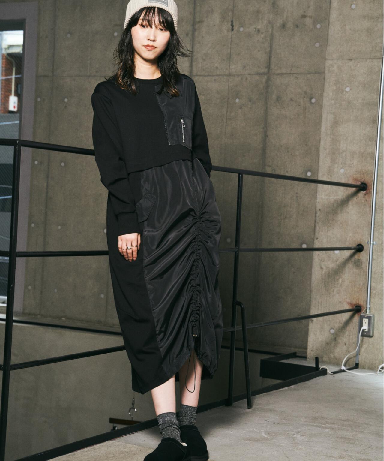 AULA AILA（アウラ アイラ）別注ミリタリーライクカットソーワンピース