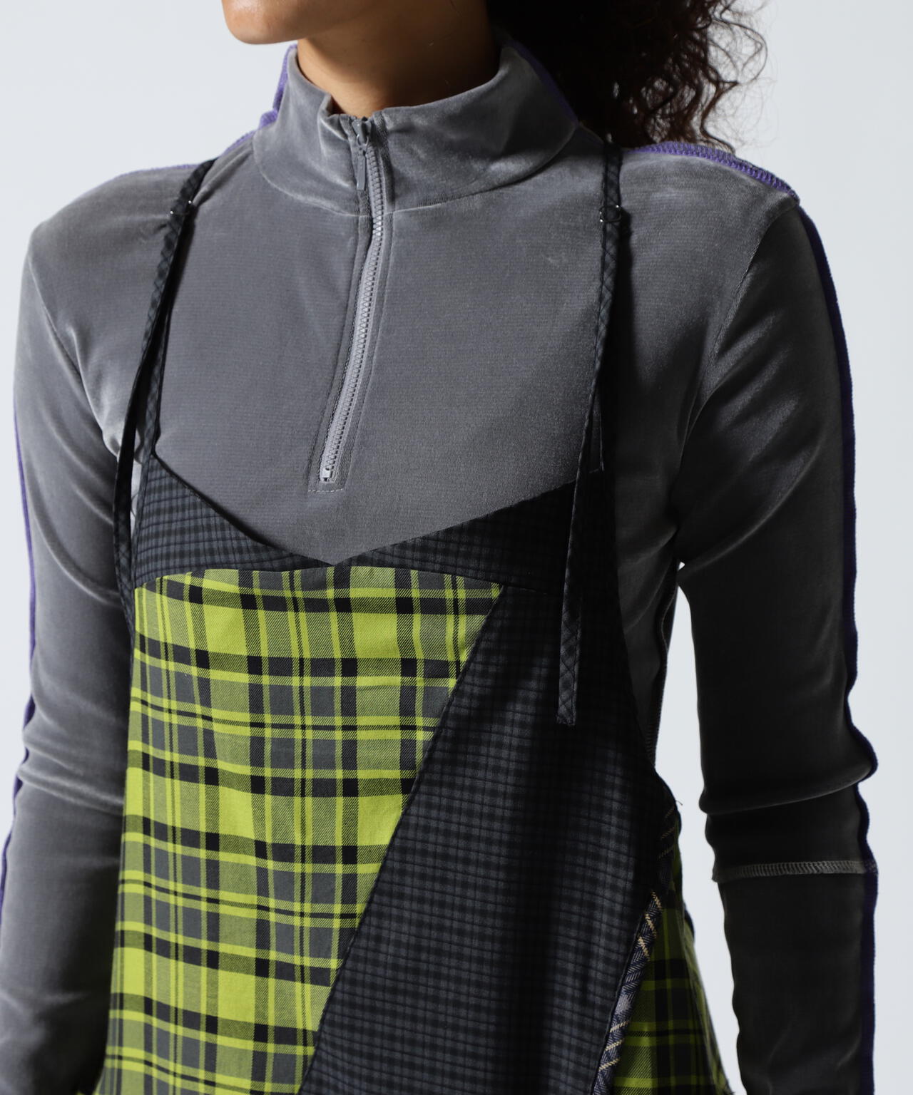 AULA AILA（アウラ アイラ）別注チェックジャンパースカート | B'2nd