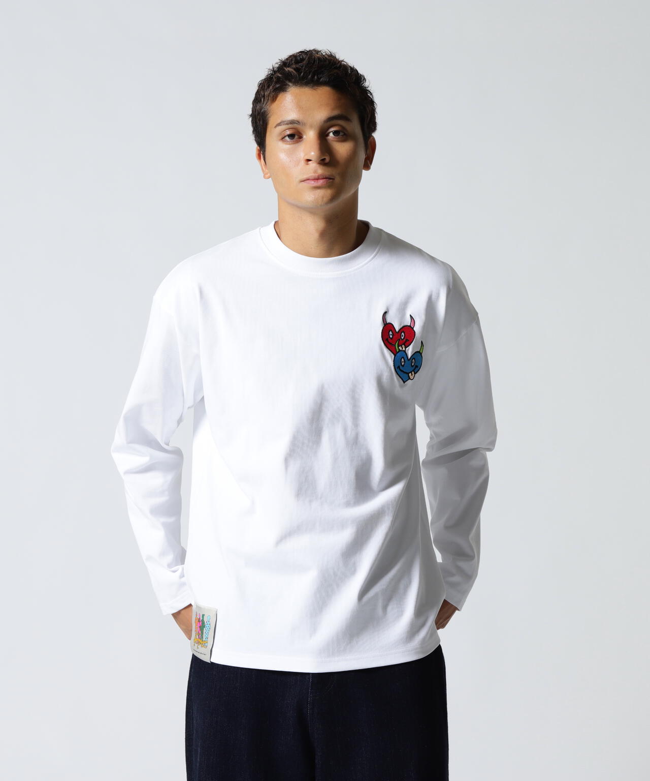 ビーセカンド（B’2nd）/maxsix(マックスシックス）DOUBLE HERT L／S TEE maxsix(マックスシックス）DOUBLE HERT L/S TEE | B'2nd（ビーセカンド