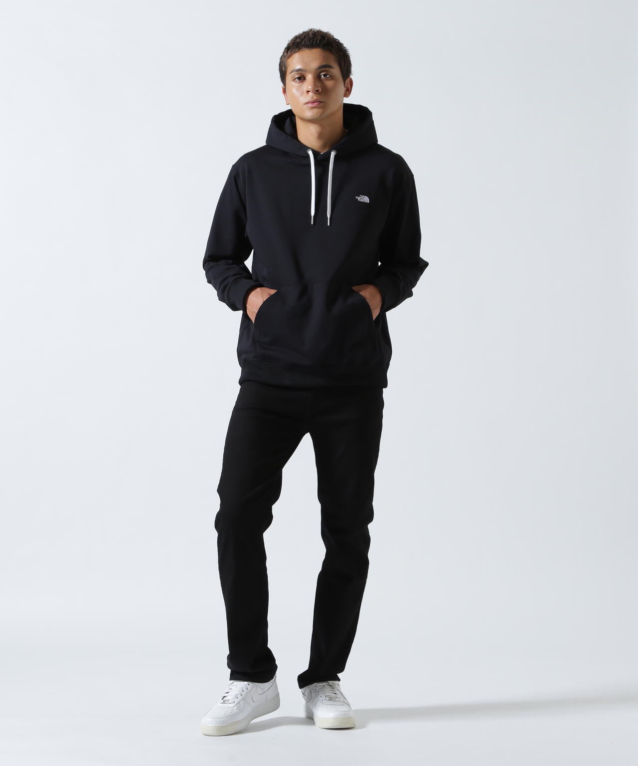 THE NORTH FACE (ザ・ノース・フェイス）Small Logo heather Sweat Hoodie
