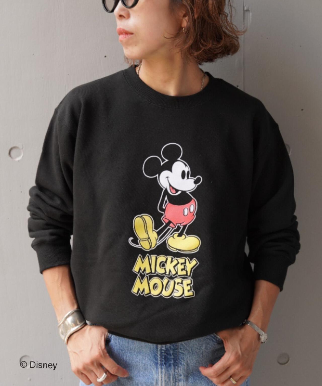 GOOD ROCK SPEED (グッドロックスピード) 別注/ミッキー/フロッキースウェット/UNISEX