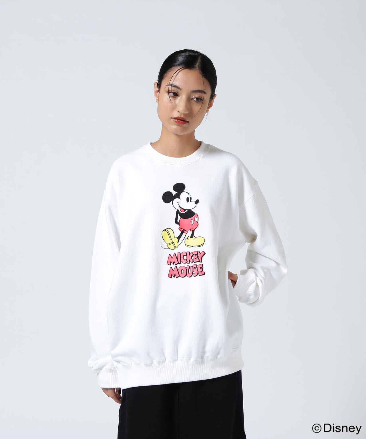 GOOD ROCK SPEED (グッドロックスピード) 別注/ミッキー/フロッキースウェット/UNISEX