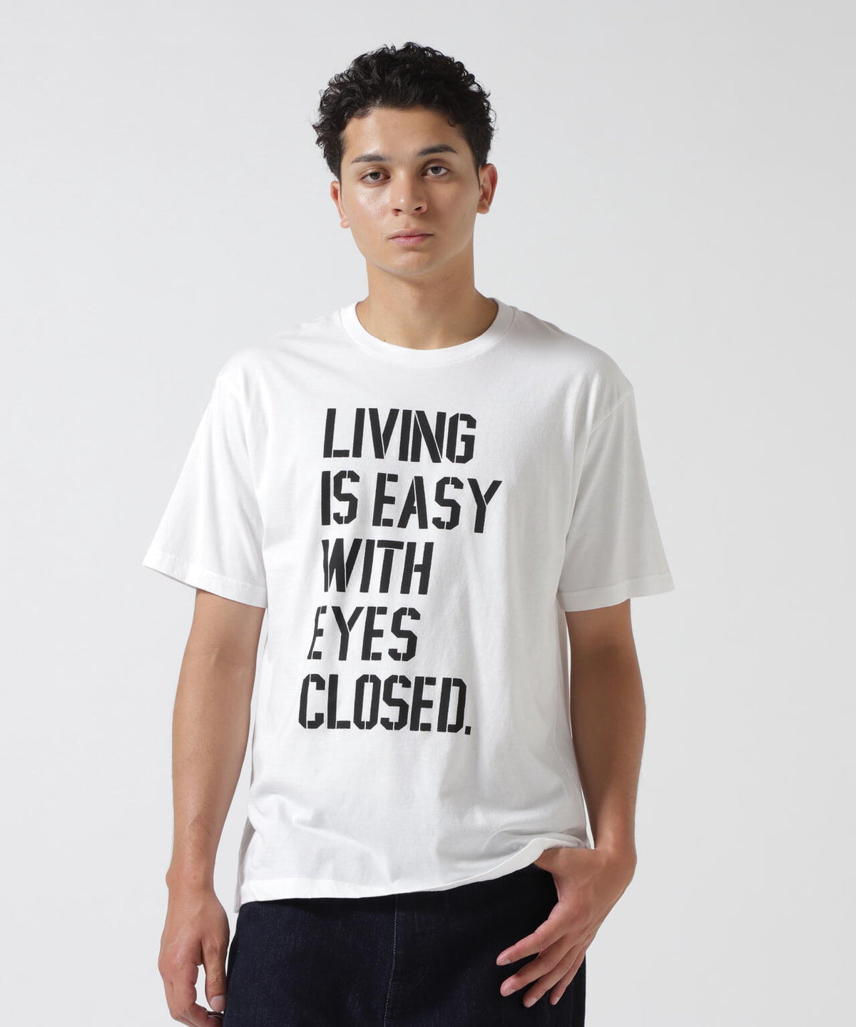 MINEDENIM（マインデニム）LIVING IS EASY WITH EYES CLOSED T-SH | B 