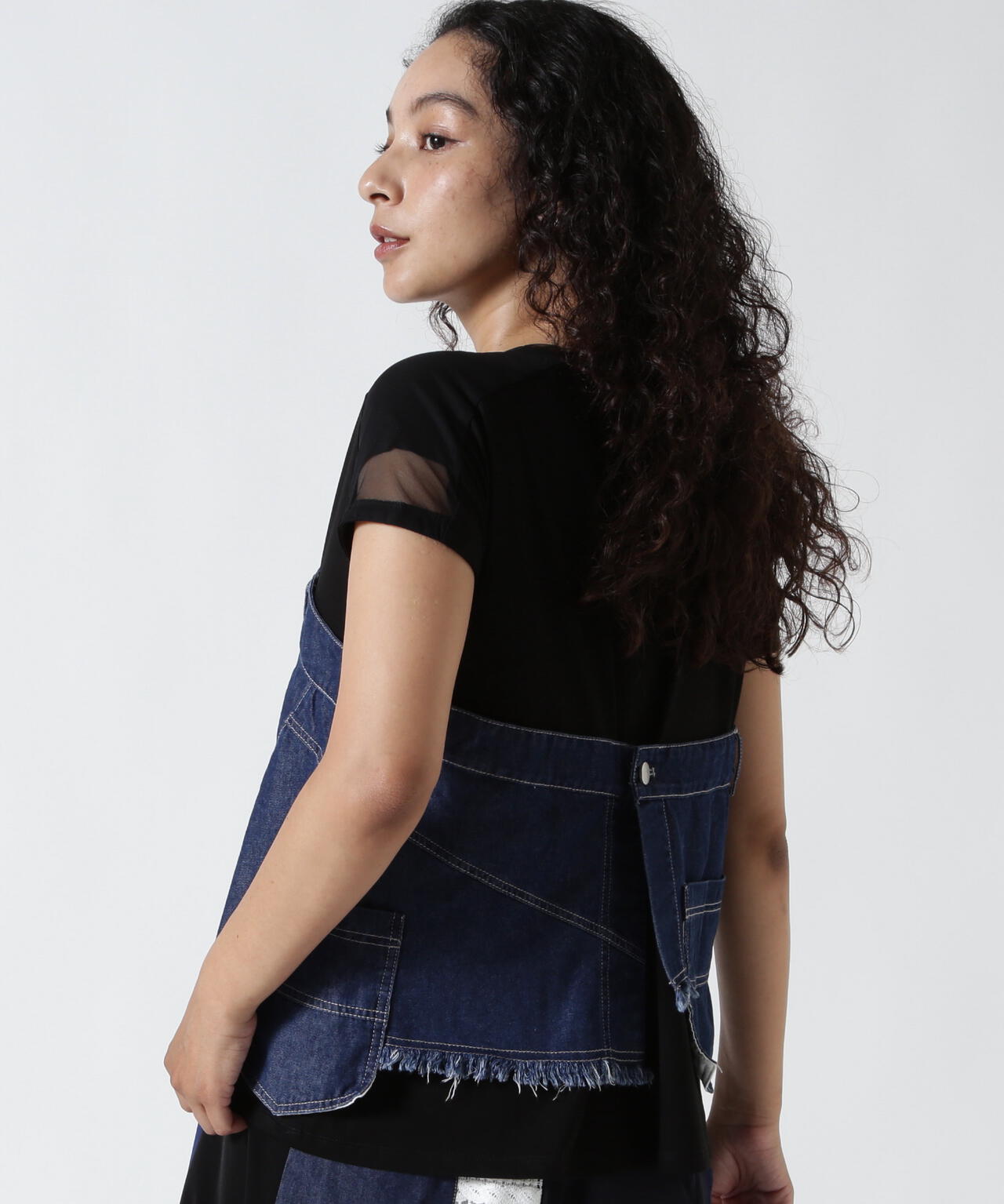 ビーセカンド（B’2nd）/AULA AILA（アウラ アイラ）別注デニムレイヤードＴシャツ AULA AILA（アウラ アイラ）別注デニムレイヤードTシャツ | B'2nd