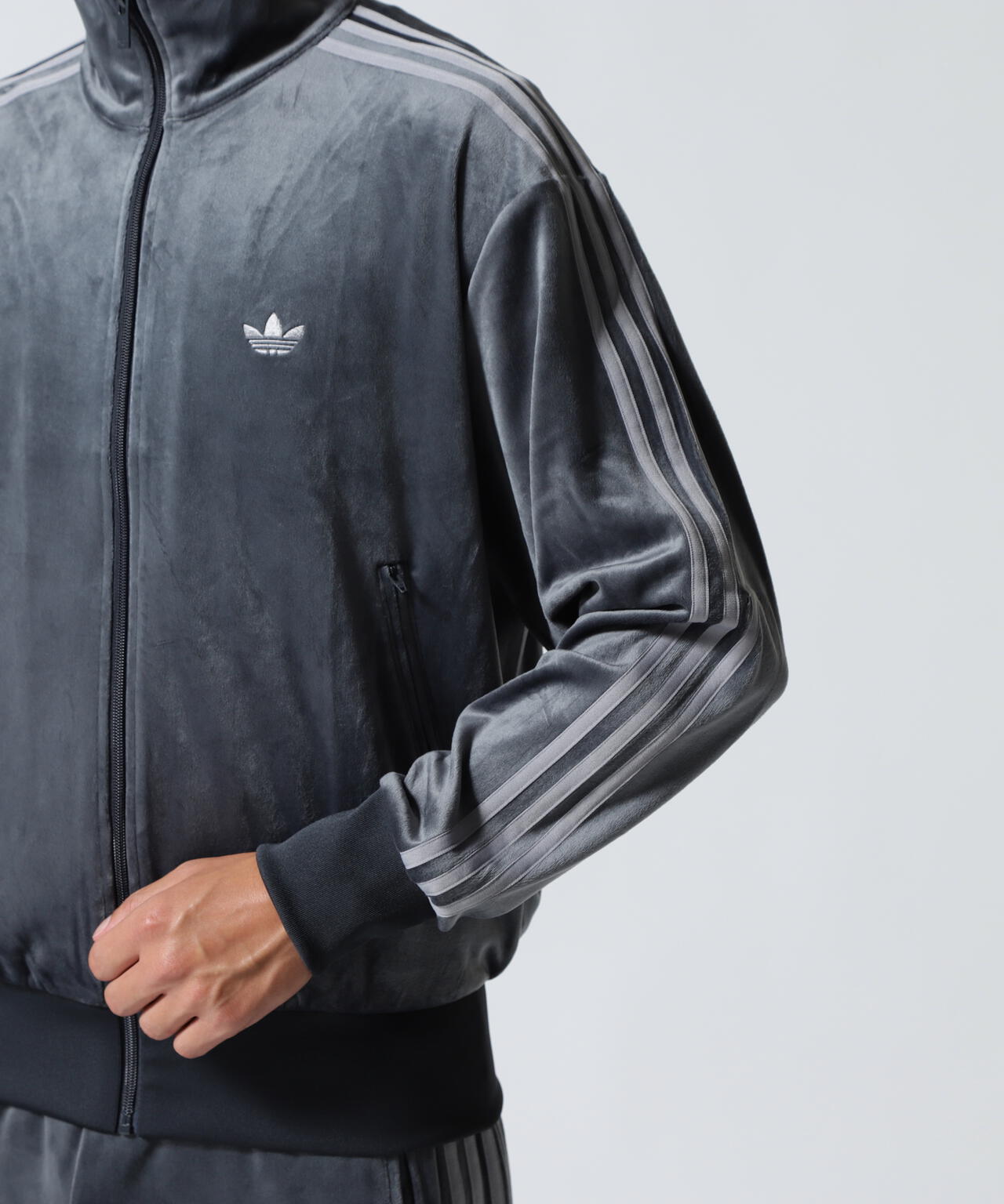 adidas FB TTベロアトラックジャケット adidas(アディダス)FB TT VELOUR / ファイヤーバード トラック