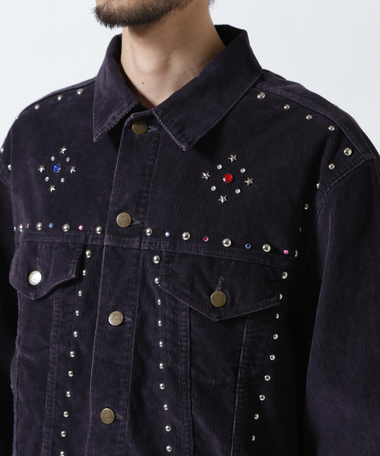 NEEDLES / ニードルズ / Studded Jean Jacket - 14W Corduroy | B'2nd
