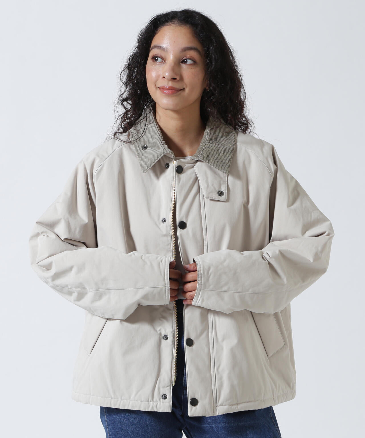 バブアー トランスポートジャケット ベージュ 42 ノンオイル BARBOUR (バブアー) TRANSPORT/ トランスポート 中綿 ジャケット