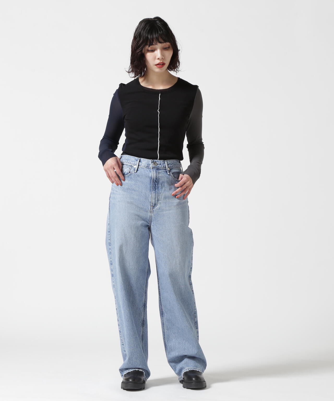 upper hights（アッパーハイツ）THE NIECE/ハイライズストレート | B