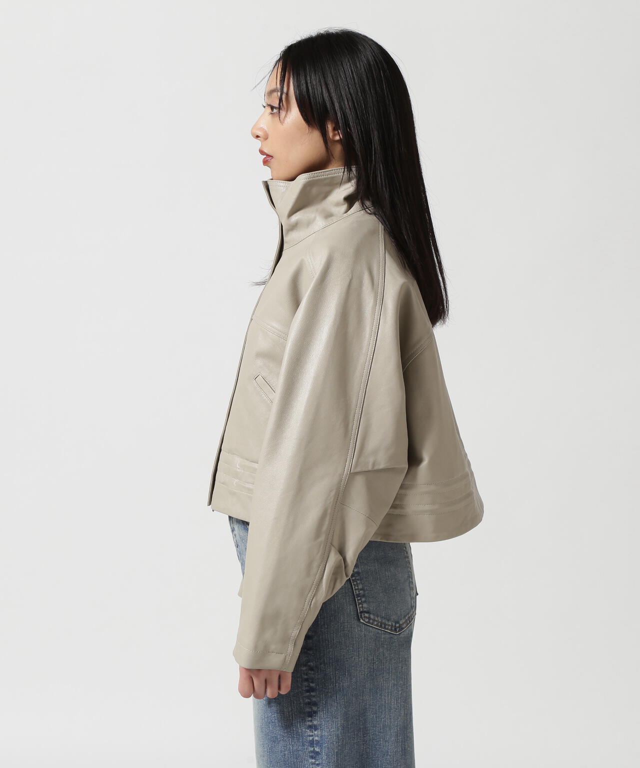 NCB neat caprice brand(エヌシービーニートカプリスブランド) WOMENS SHEEP STAND JACKET