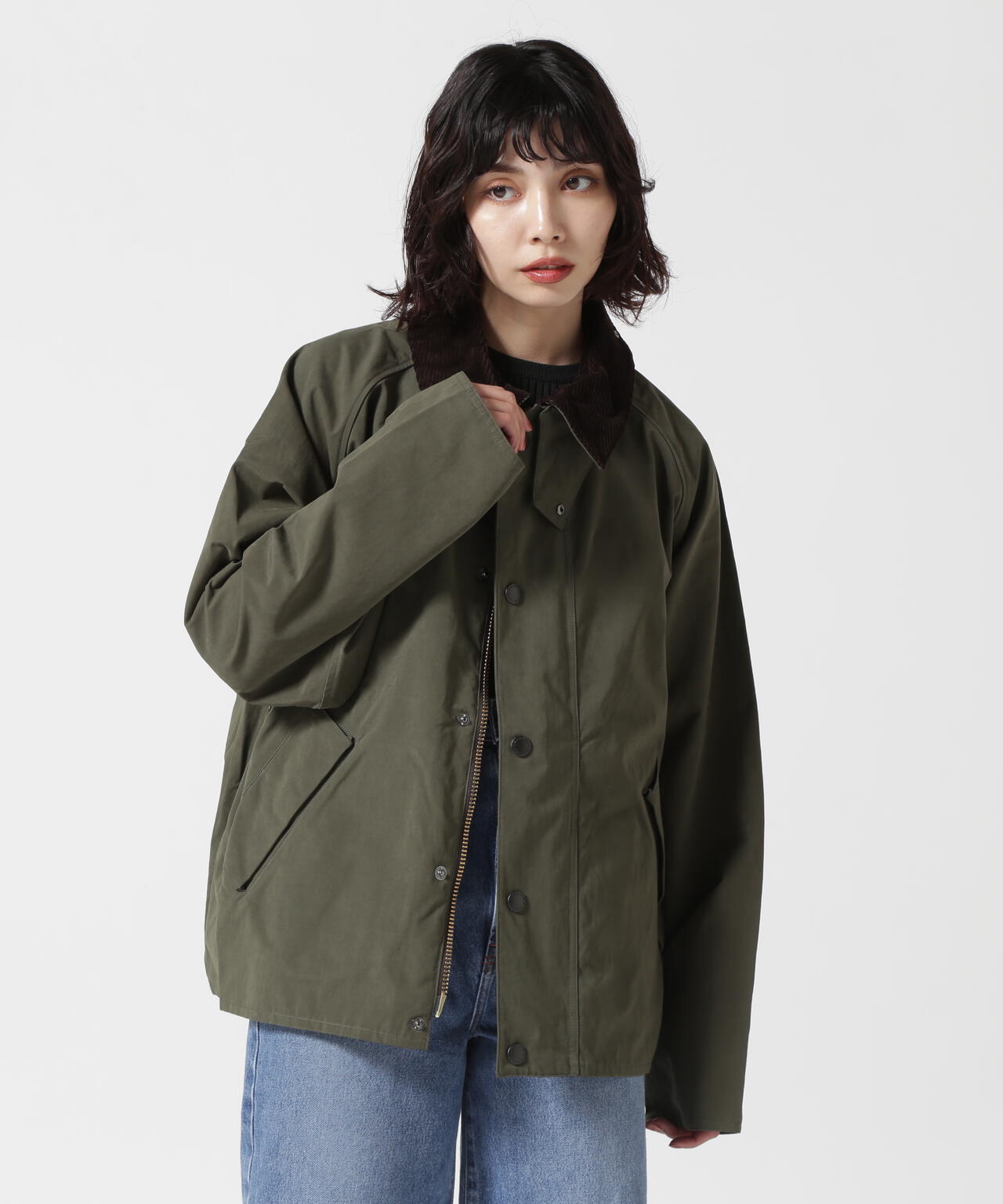 Barbour（バブアー）TRANSPORT / トランスポート/ピーチスキン コットン ショートレングスブルゾン