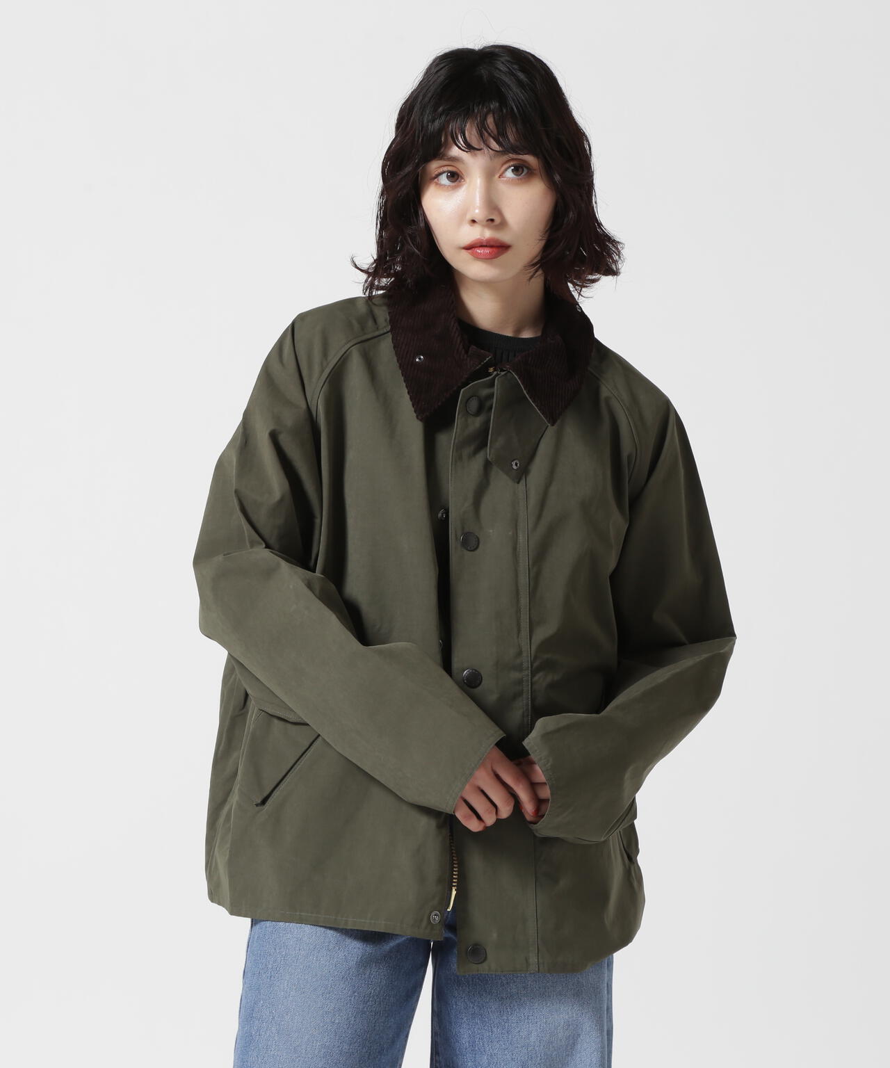 Barbour（バブアー）TRANSPORT / トランスポート/ピーチスキン コットン ショートレングスブルゾン