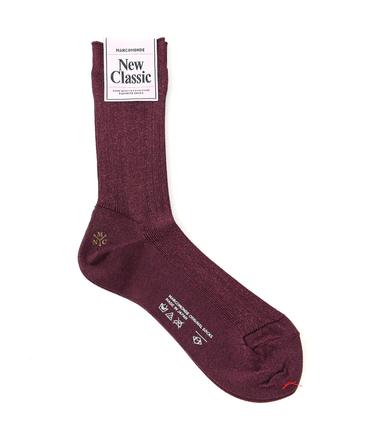 MARCOMONDE（マルコモンド）glitter ribbed socks 20