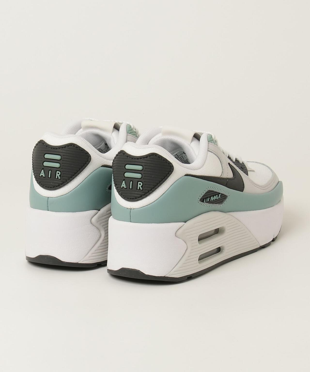 ナイキ エアマックス90 PRM 9.5 NIKE AIR MAX 90 PRM WHITE/KHAKI-RACER BLUE-BLACK （ナイキ