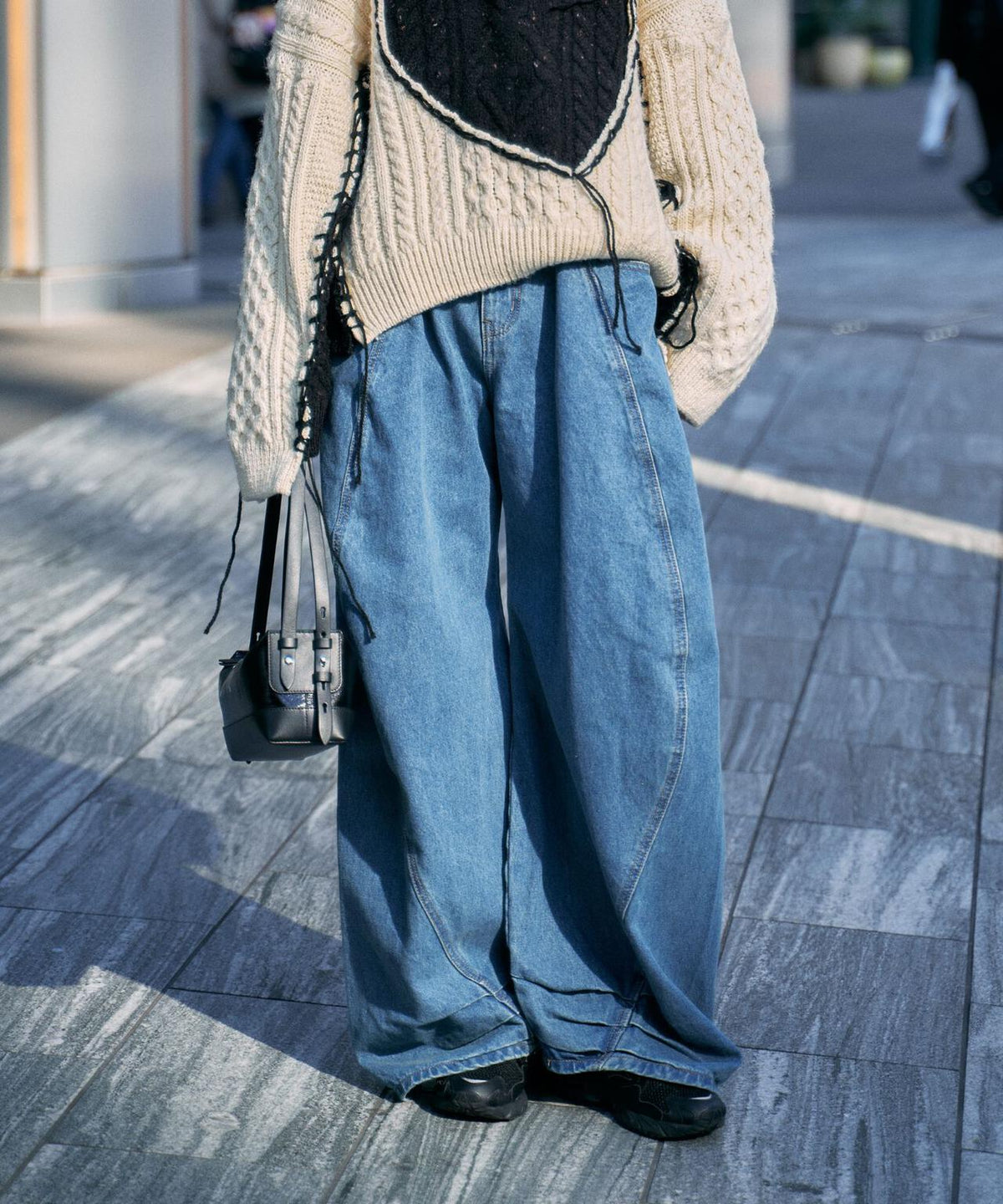 Knuth Marf（クヌースマーフ）tuck design denim pants | B 