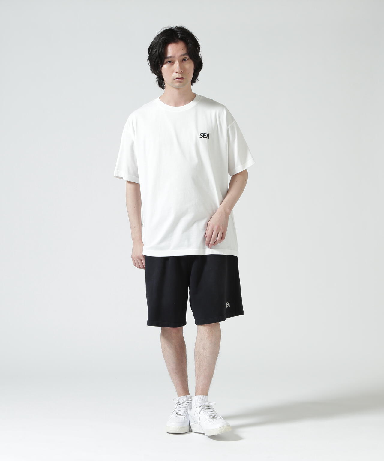 WIND AND SEA（ウィンダンシー）SULFUR DYEING LOGO HALF PANTS | B