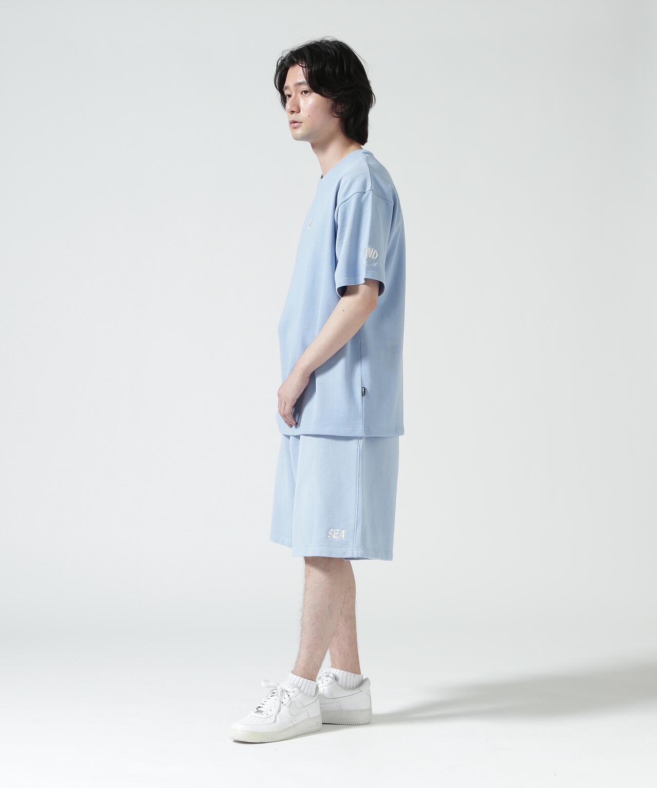 WIND AND SEA（ウィンダンシー）SULFUR DYEING LOGO HALF PANTS | B