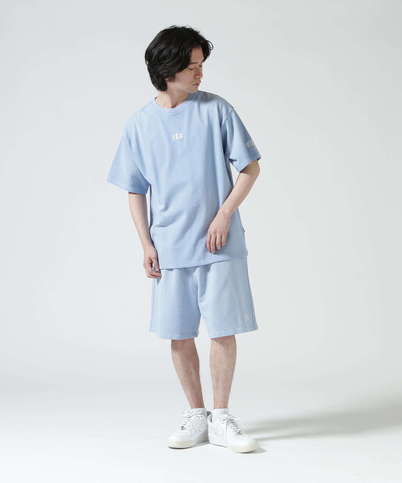WIND AND SEA（ウィンダンシー）SULFUR DYEING LOGO HALF PANTS | B