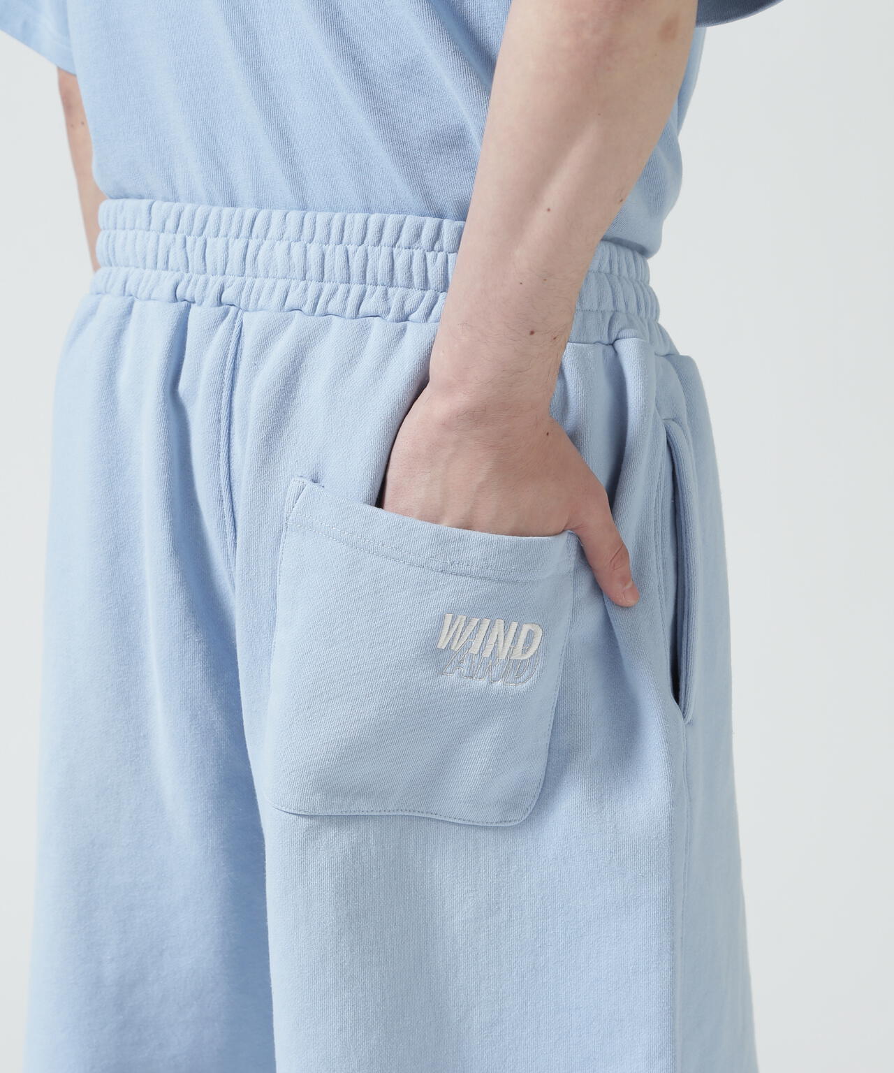 WIND AND SEA（ウィンダンシー）SULFUR DYEING LOGO HALF PANTS | B